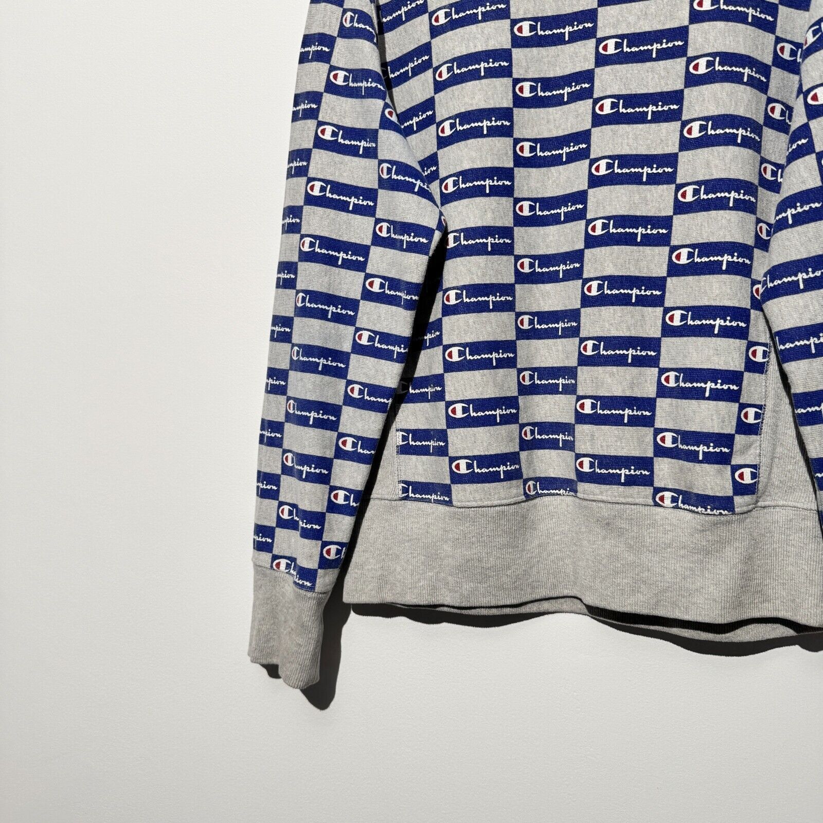 Champion × Vintage Vintage Champion Unisex Gray Cotton Crewneck Size M 90s Size US M / EU 48-50 / 2 - 4 Thumbnail