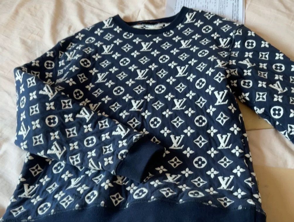 Louis Vuitton Louis Vuitton Black Monogram Sweatshirt Size S-2506 Size US S / EU 44-46 / 1 - 2 Thumbnail