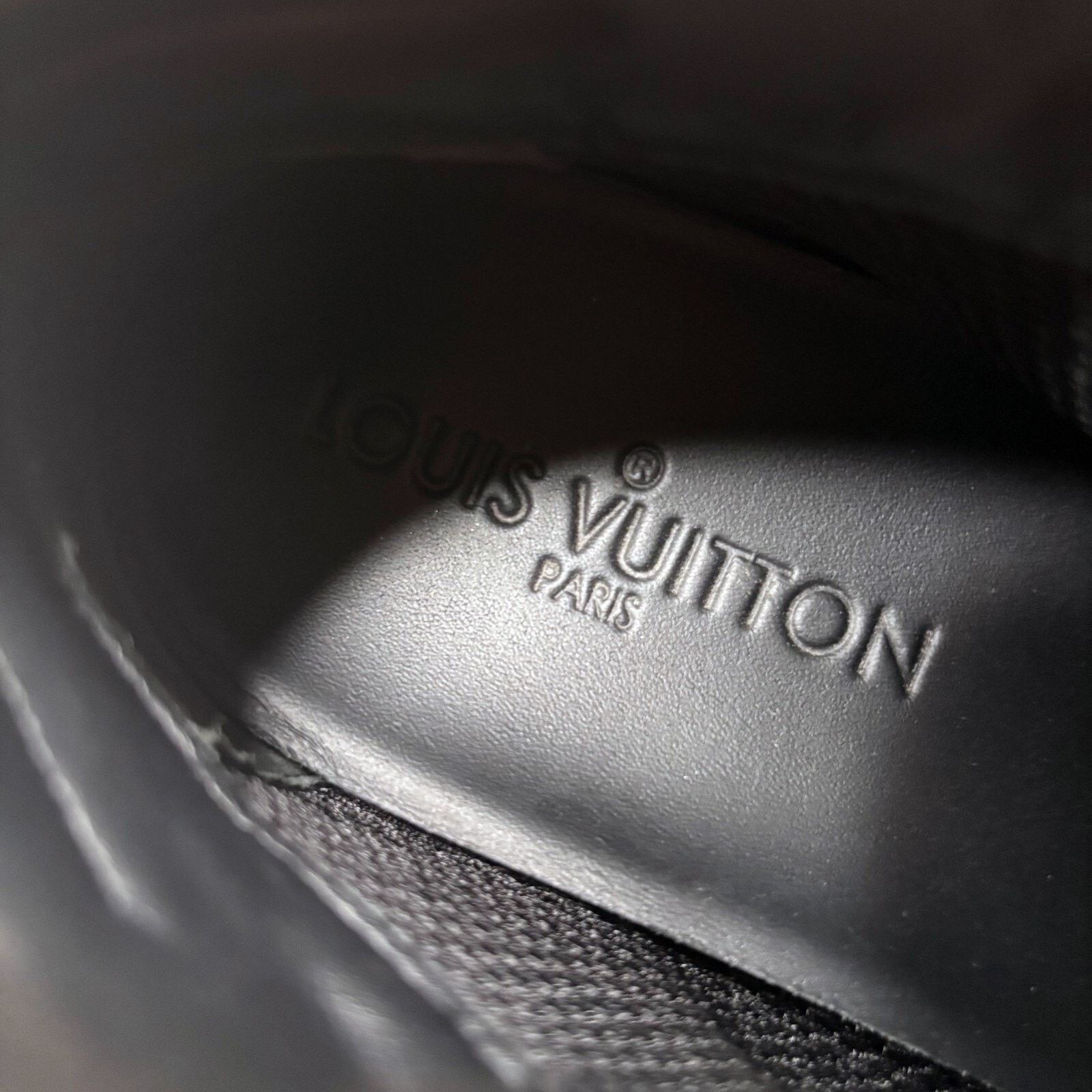 Louis Vuitton Louis Vuitton Black Monogram High Top Sneakers Size 7.5 Size US 7.5 / IT 37.5 - 12 Thumbnail