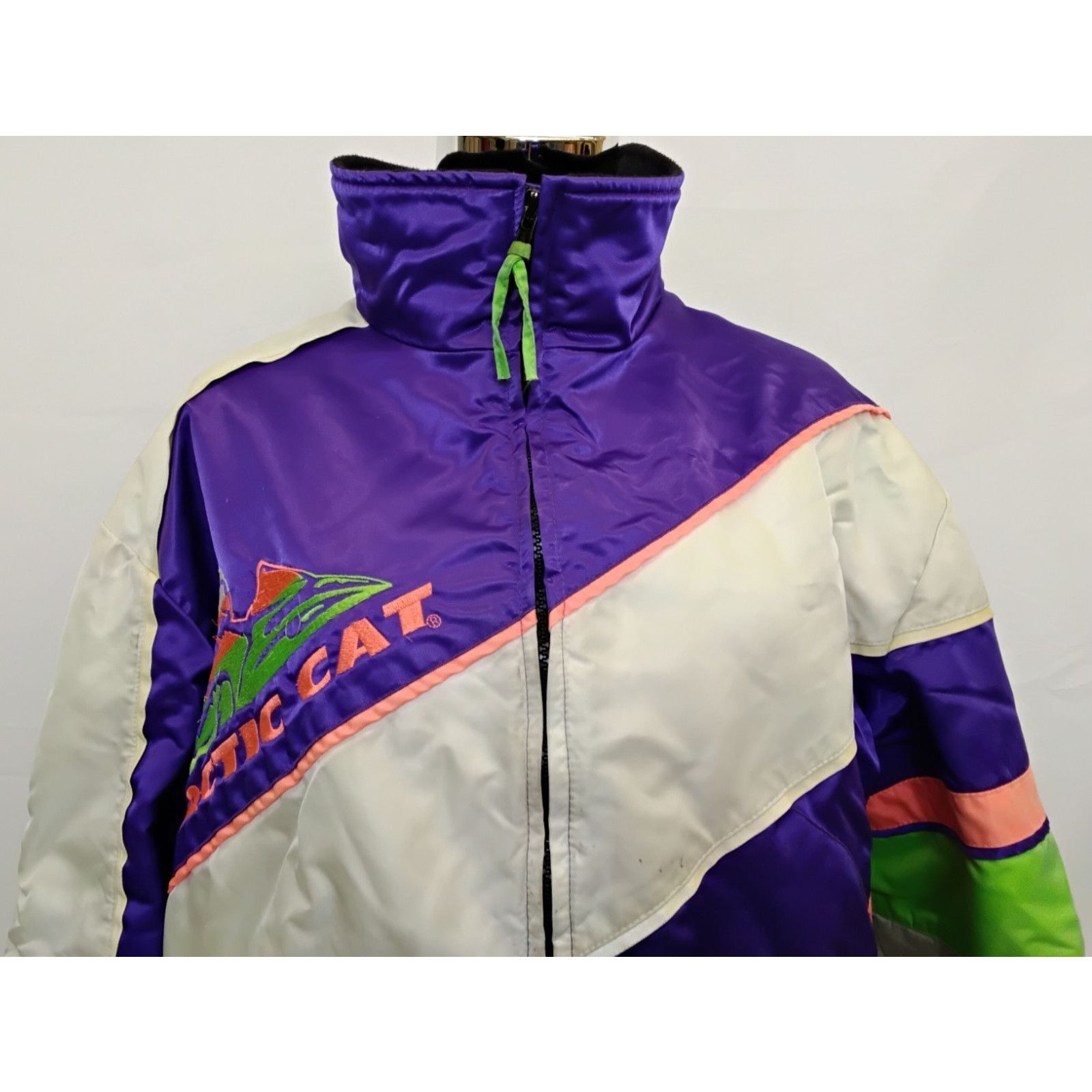 Other Arctic Cat Snowmobile Jacket Women L Purple Embroidered VTG Size L / US 10 / IT 46 - 6 Thumbnail