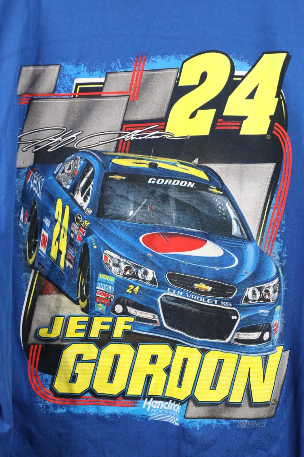 Vintage Vintage Y2K NASCAR Gordon Car Racing T-Shirt Blue Cotton Size US XXL / EU 58 / 5 - 4 Thumbnail