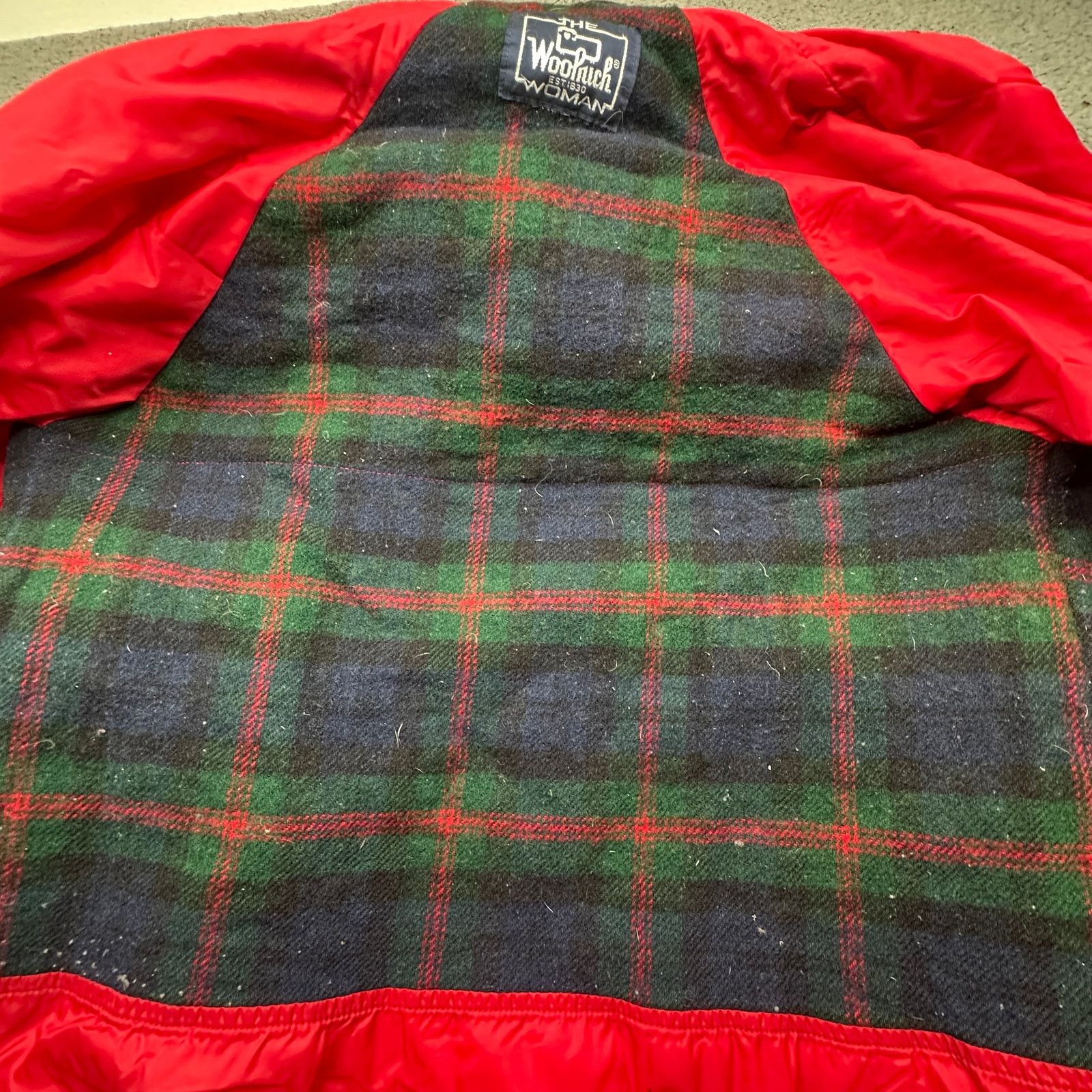 Woolrich Woolen Mills VTG Woolrich Long Parka Womens Large Wool Plaid Lined Red Size L / US 10 / IT 46 - 14 Thumbnail