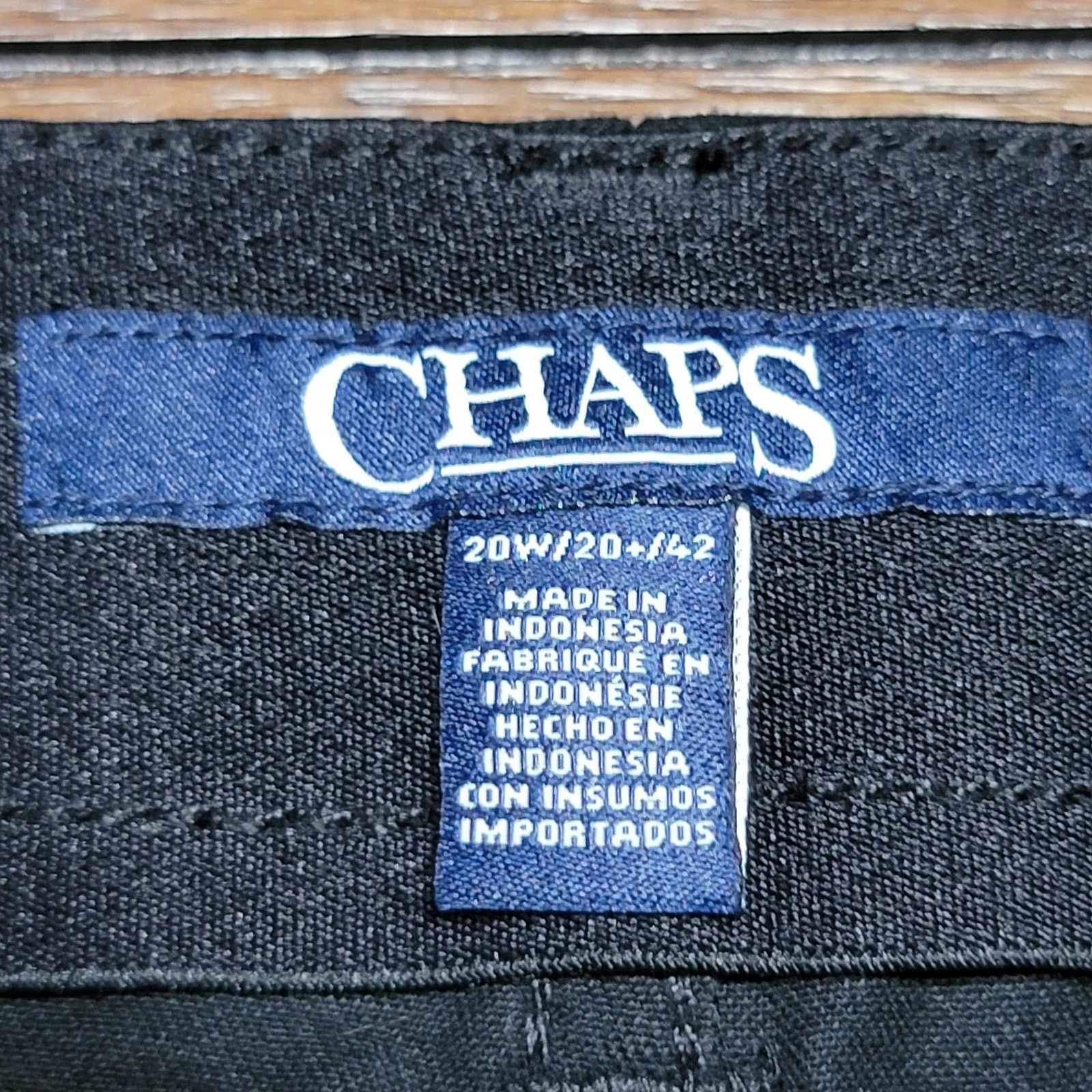 Chaps Chaps Black Straight Lightweight Denim - Size 20W Size 41" - 5 Thumbnail