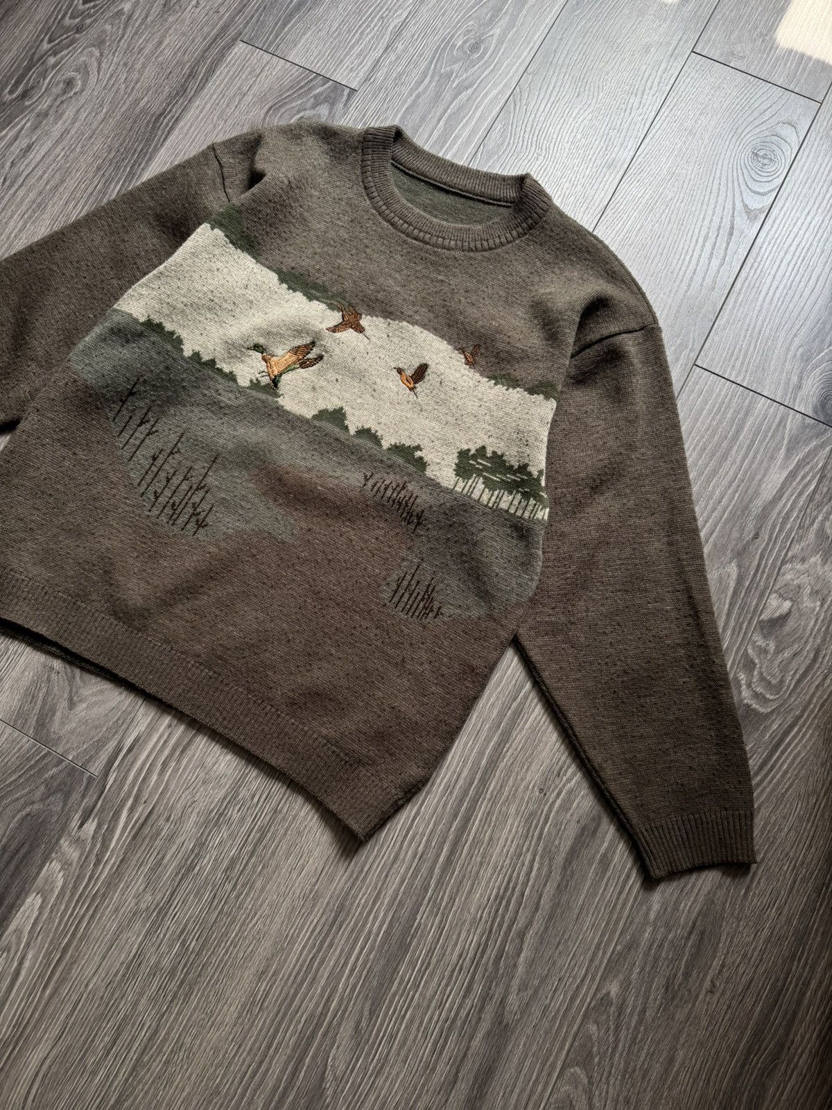 Vintage Vintage Hunting Duck Wool Boxy Sweater M Sopranos Size US M / EU 48-50 / 2 - 2 Thumbnail