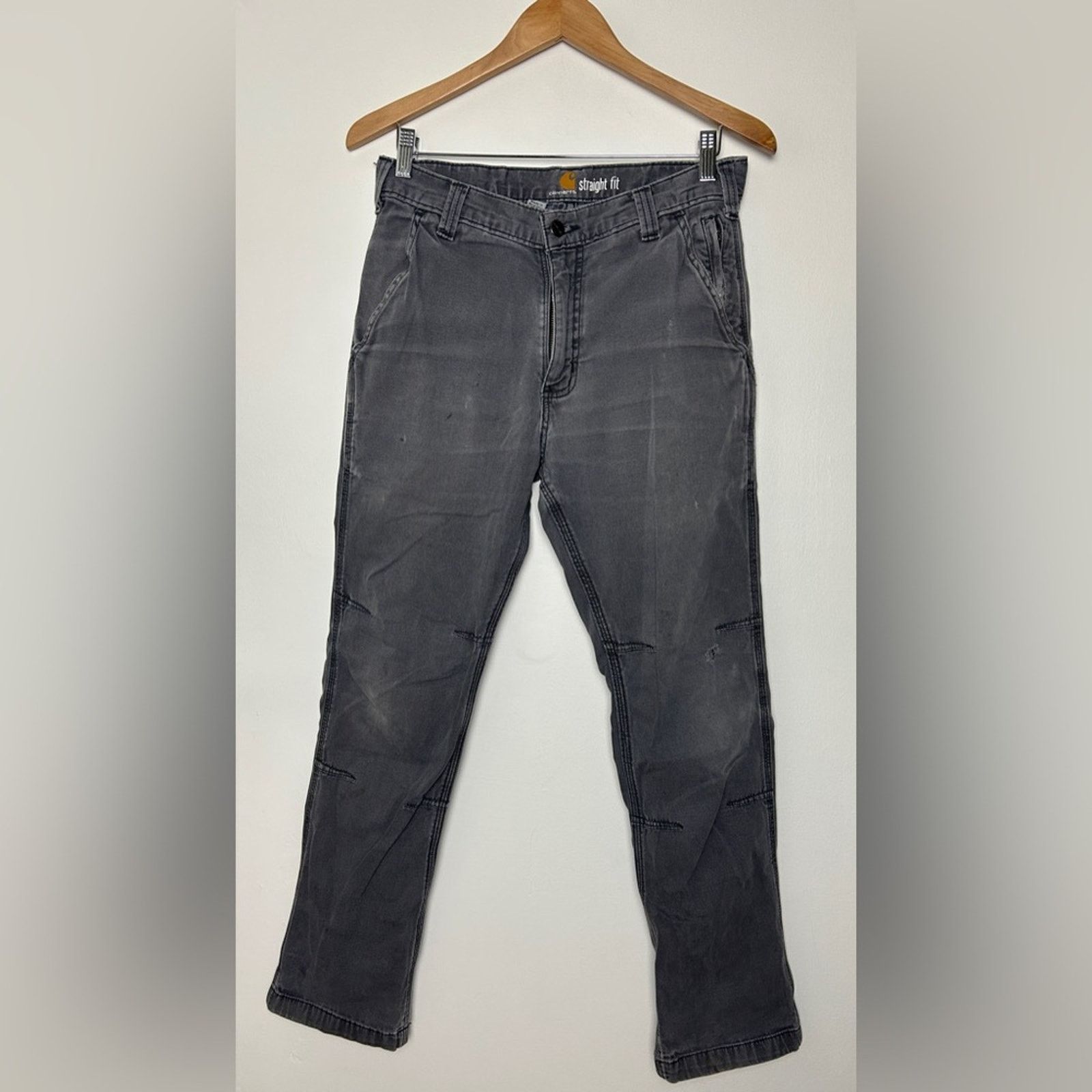 Carhartt Carhartt Relaxed Straight Fit Grey Pants Size US 31 - 1 Thumbnail