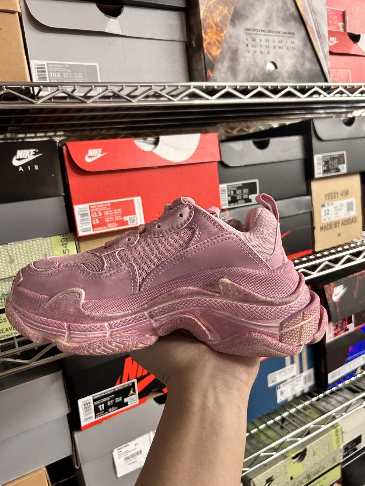 Balenciaga Faded Pink Triple S Size 5US