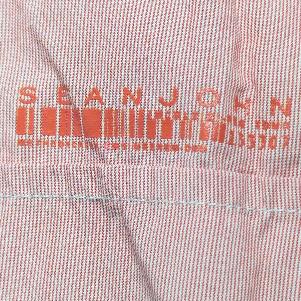 Sean John Men's Light Red Casual Shirt With Epaulettes By Sean John S Size US L / EU 52-54 / 3 - 4 Thumbnail