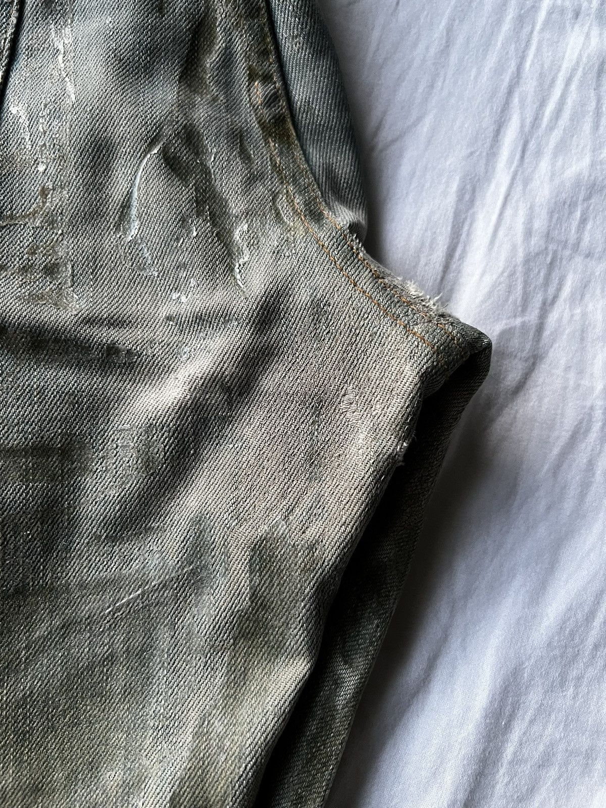 Dior Dior SS04 Waxed Bleu Claire Denim Size US 29 - 10 Thumbnail