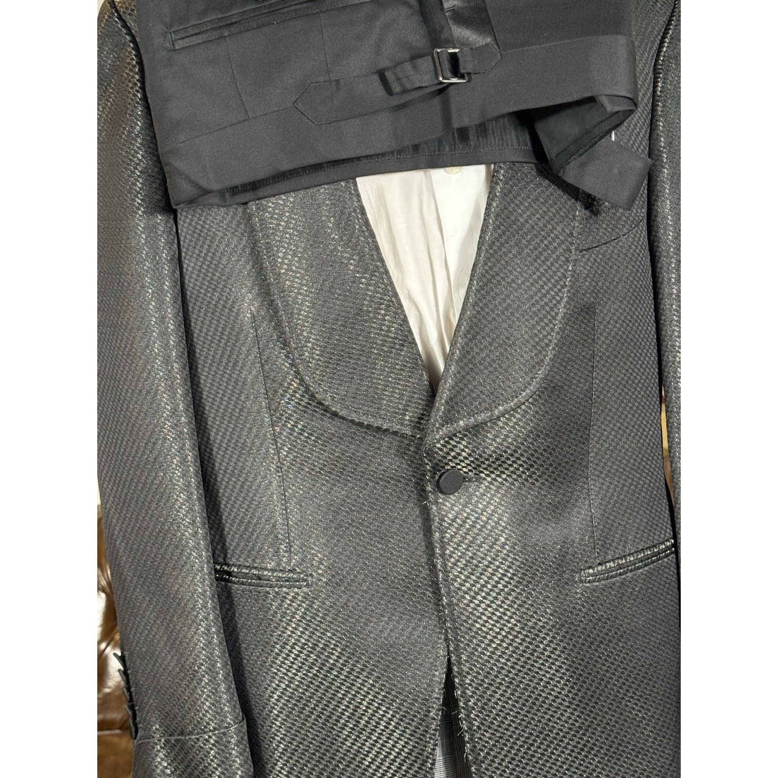 Tom Ford Tom Ford Reflective Dinner Jacket Set 52R 42R US 36x29 Size 42R - 4 Thumbnail