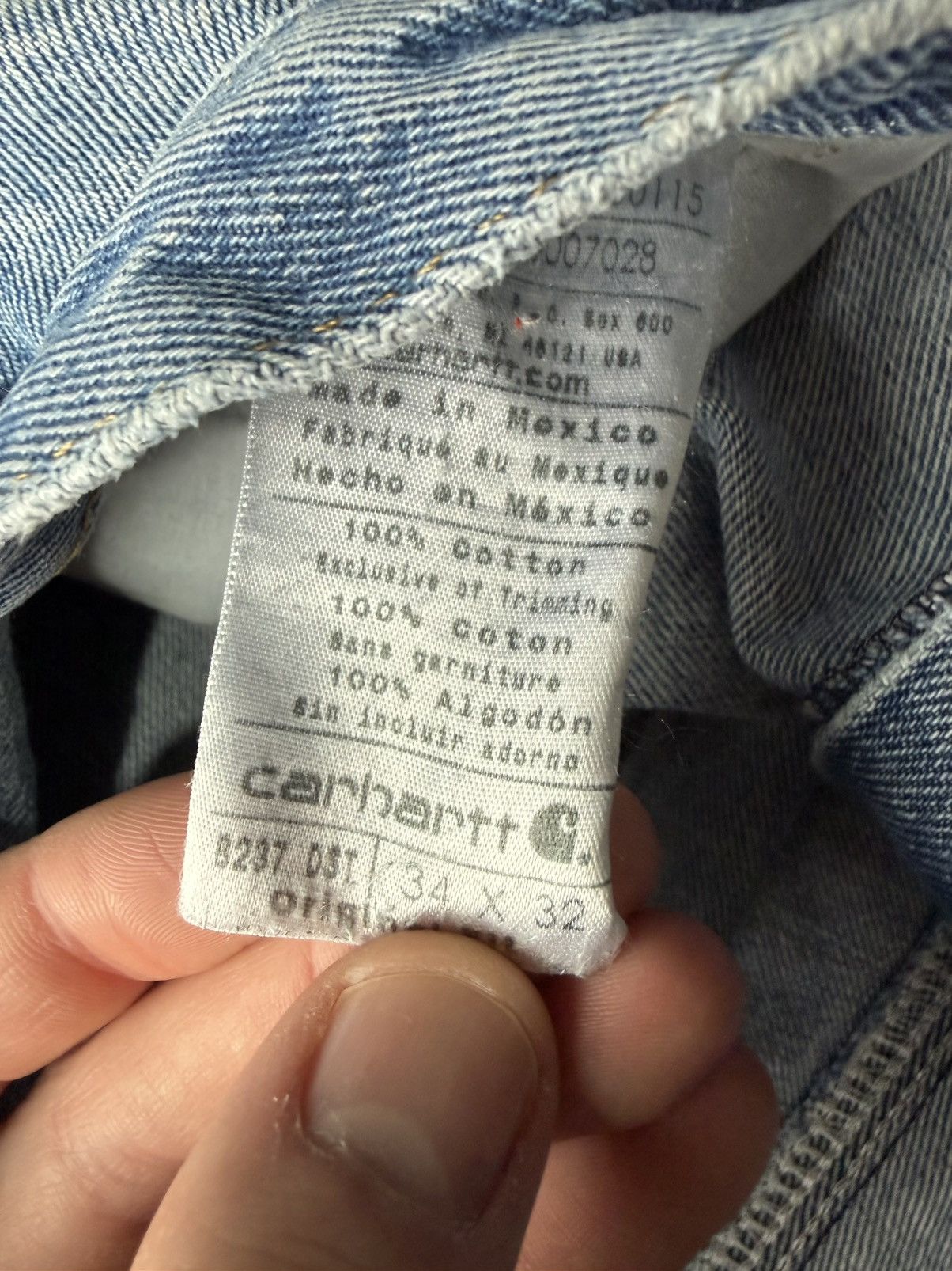 Carhartt Vintage Carhartt Distressed Denim Size US 34 / EU 50 - 3 Thumbnail