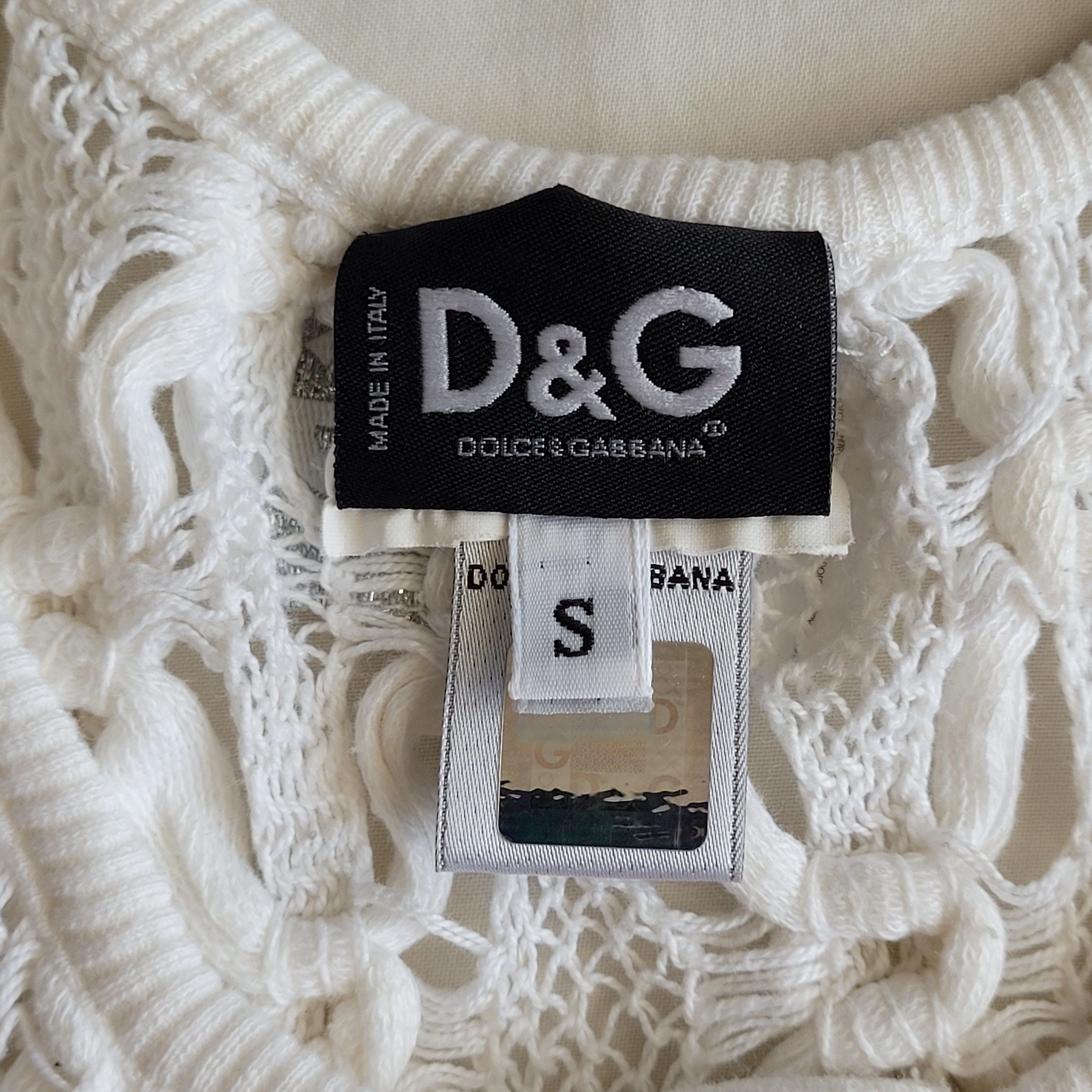 Dolce & Gabbana Early 2000s D&G openwork tank top Size S / US 4 / IT 40 - 4 Thumbnail