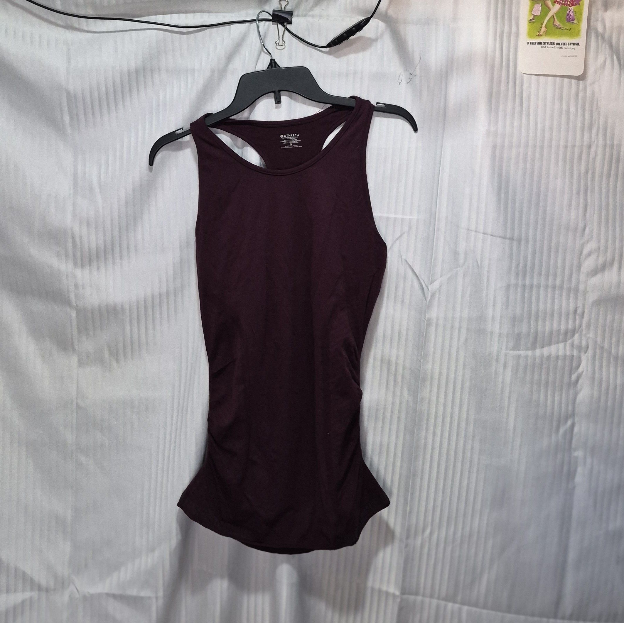 Athleta Athleta Women's Small Racerback Tank Top - Plum Size S / US 4 / IT 40 - 1 Thumbnail