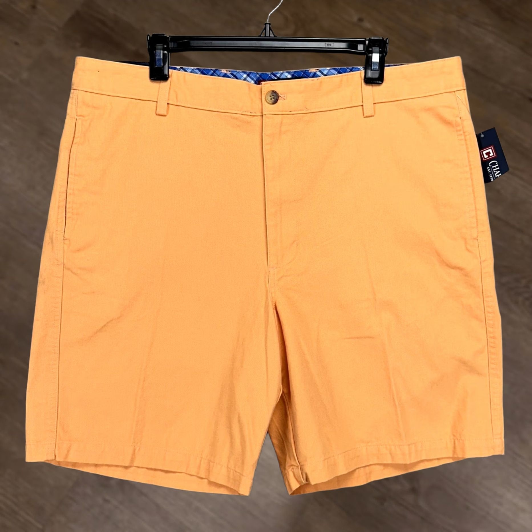 Chaps Chaps Khakis Shorts Mens 38 Orange 100% Cotton Flat Front Casual Pockets NEW Size US 38 / EU 54 - 1 Thumbnail