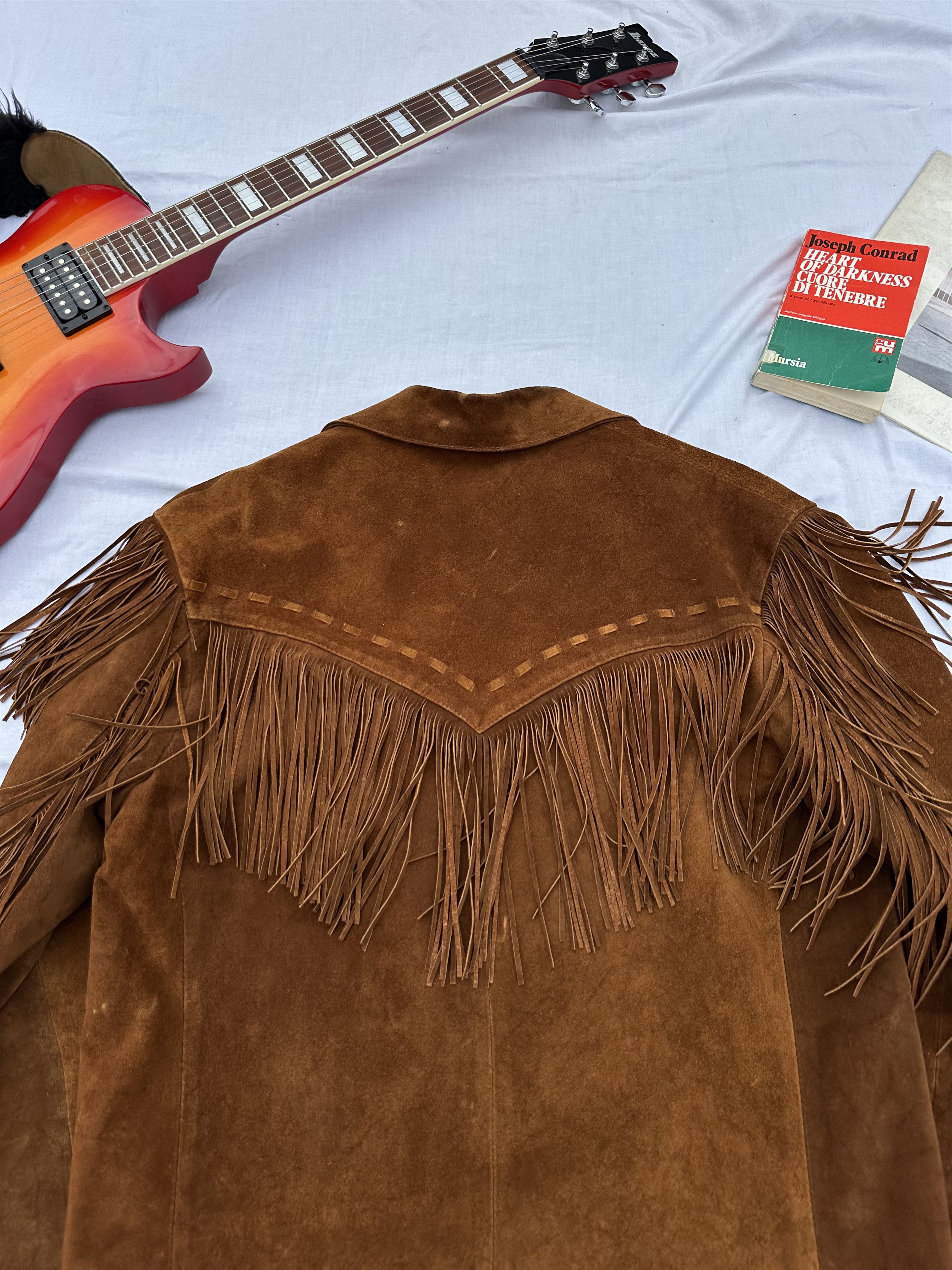 Vintage 1990s Suede Fringe Jacket - Cowboy Style M Size US M / EU 48-50 / 2 - 8 Thumbnail