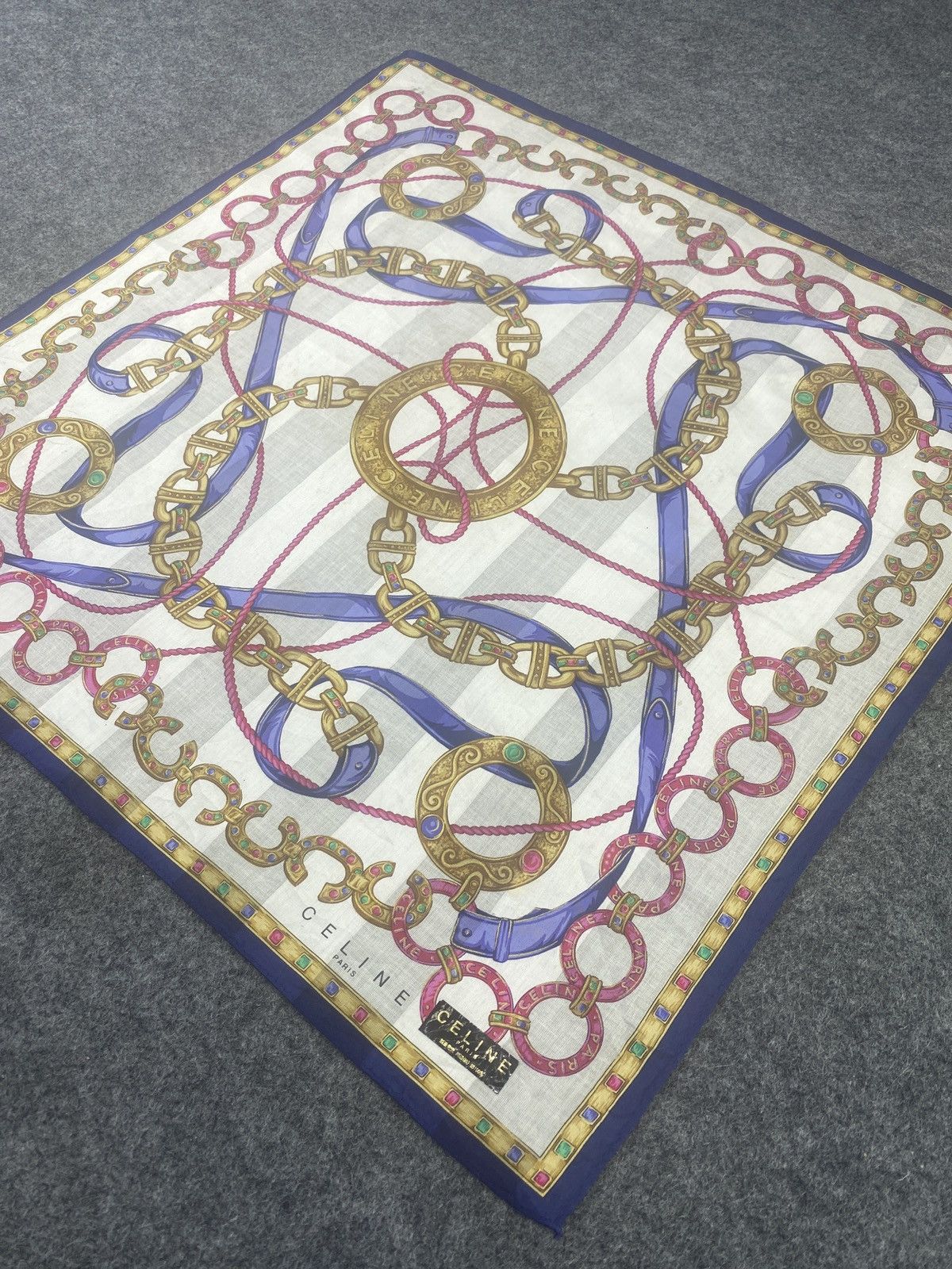 Celine × Vintage Celine handkerchief bandana neckerchief-B072 Size ONE SIZE - 4 Thumbnail