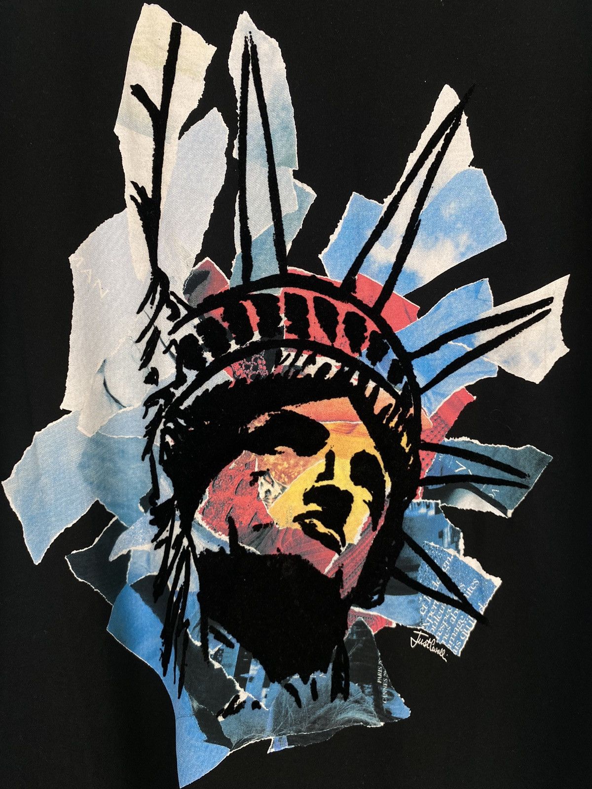 Designer × Just Cavalli Just Cavalli Statue Of Liberty Tee XL Abstract y2k graffiti Size US XL / EU 56 / 4 - 3 Thumbnail
