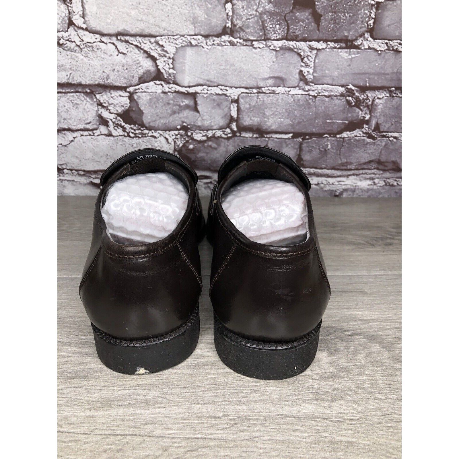 Other Clifford James Brown Leather Slip On Dress Loafers Shoes Men Size US 10 / EU 43 - 4 Thumbnail
