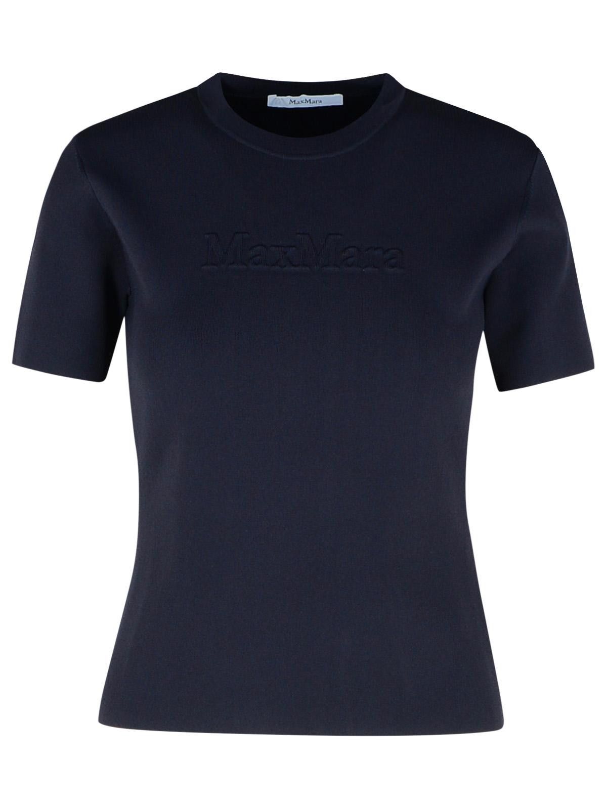 Max Mara MAX MARA 'Segale' Black Viscose Blend T-Shirt Size M / US 6-8 / IT 42-44 - 1 Thumbnail