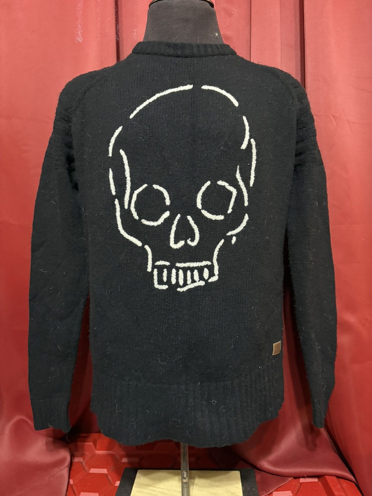 Deus Ex Machina Deus Ex Machina Sweater Skull Raglan Biker Knitwear Size US L / EU 52-54 / 3 - 1 Thumbnail