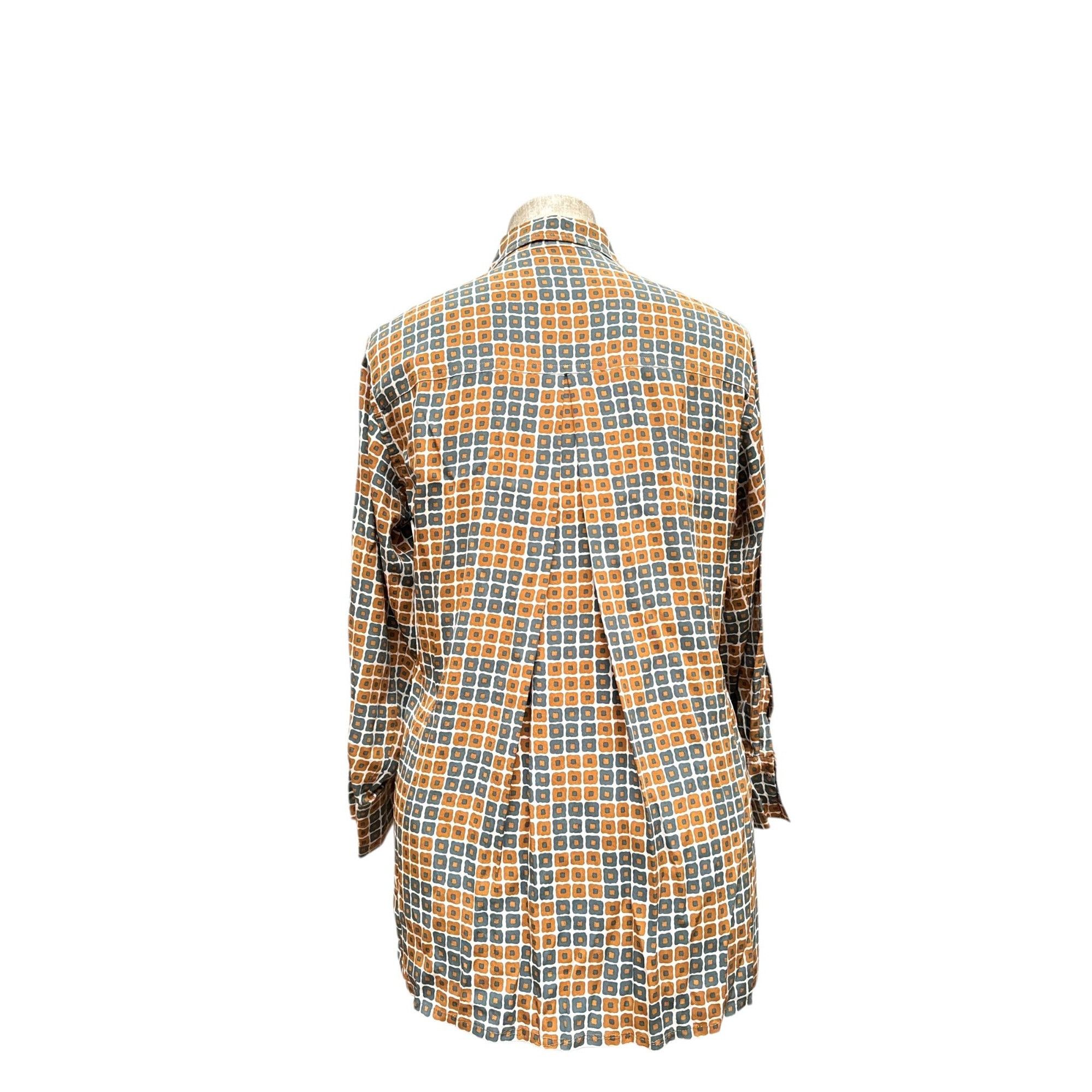 Yves Saint Laurent 1970s Silk geometric shirt Size M / US 6-8 / IT 42-44 - 3 Thumbnail