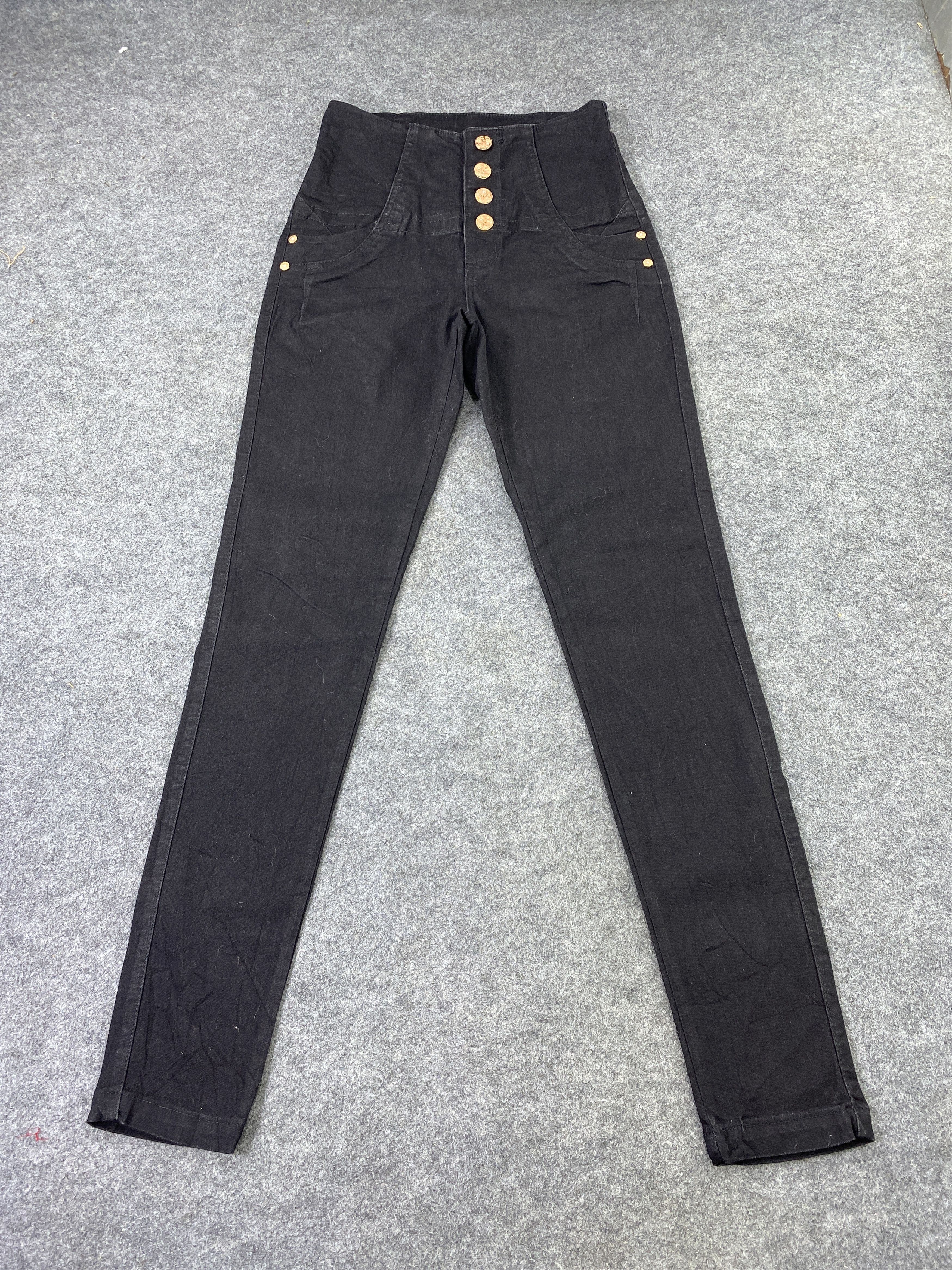Jean Gata Black Denim - J1017 Size 26" / US 2 / IT 38 - 2 Thumbnail