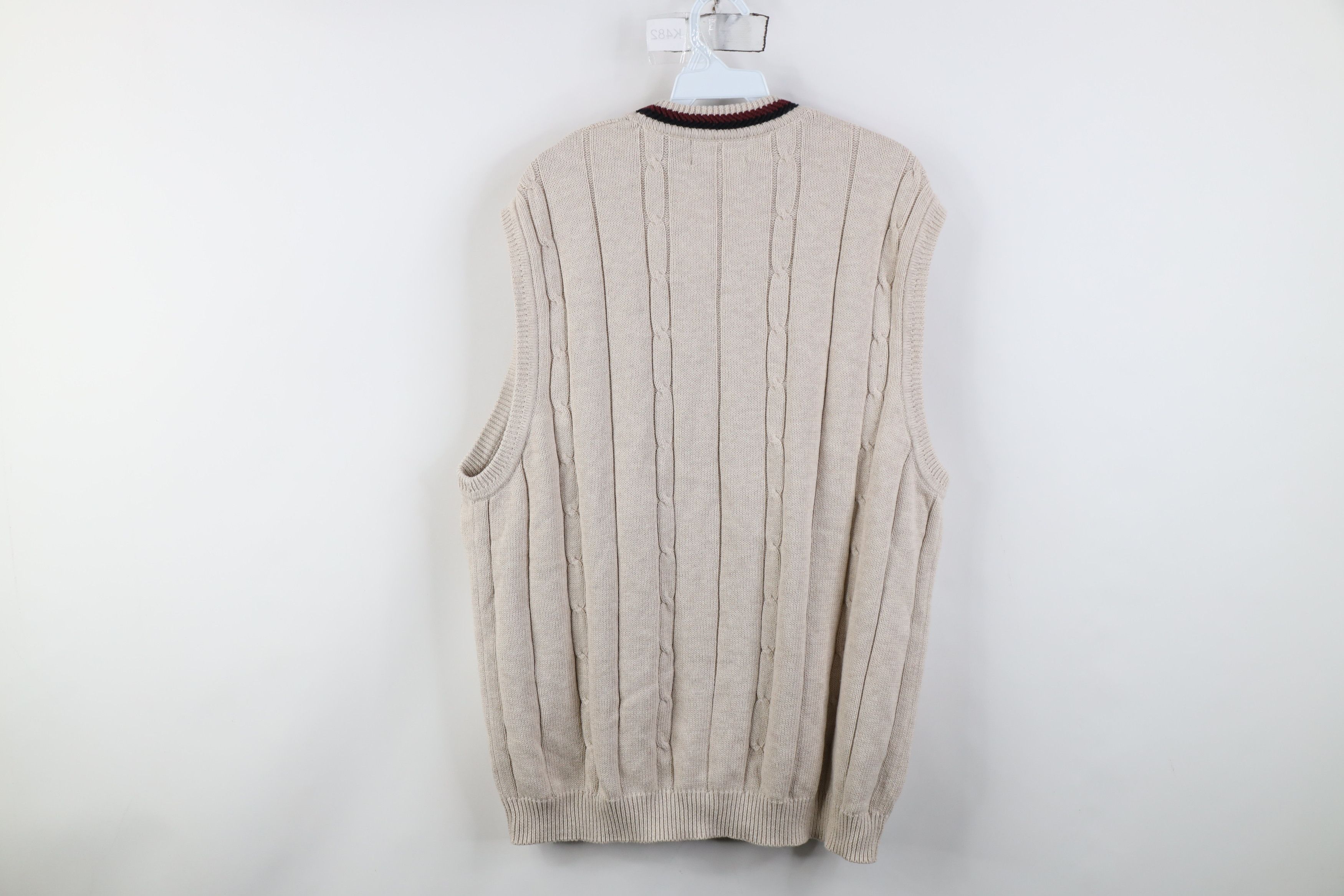 Vintage Vintage 90s Streetwear Knit Cardigan Sweater Vest Golfing Size US XL / EU 56 / 4 - 10 Thumbnail
