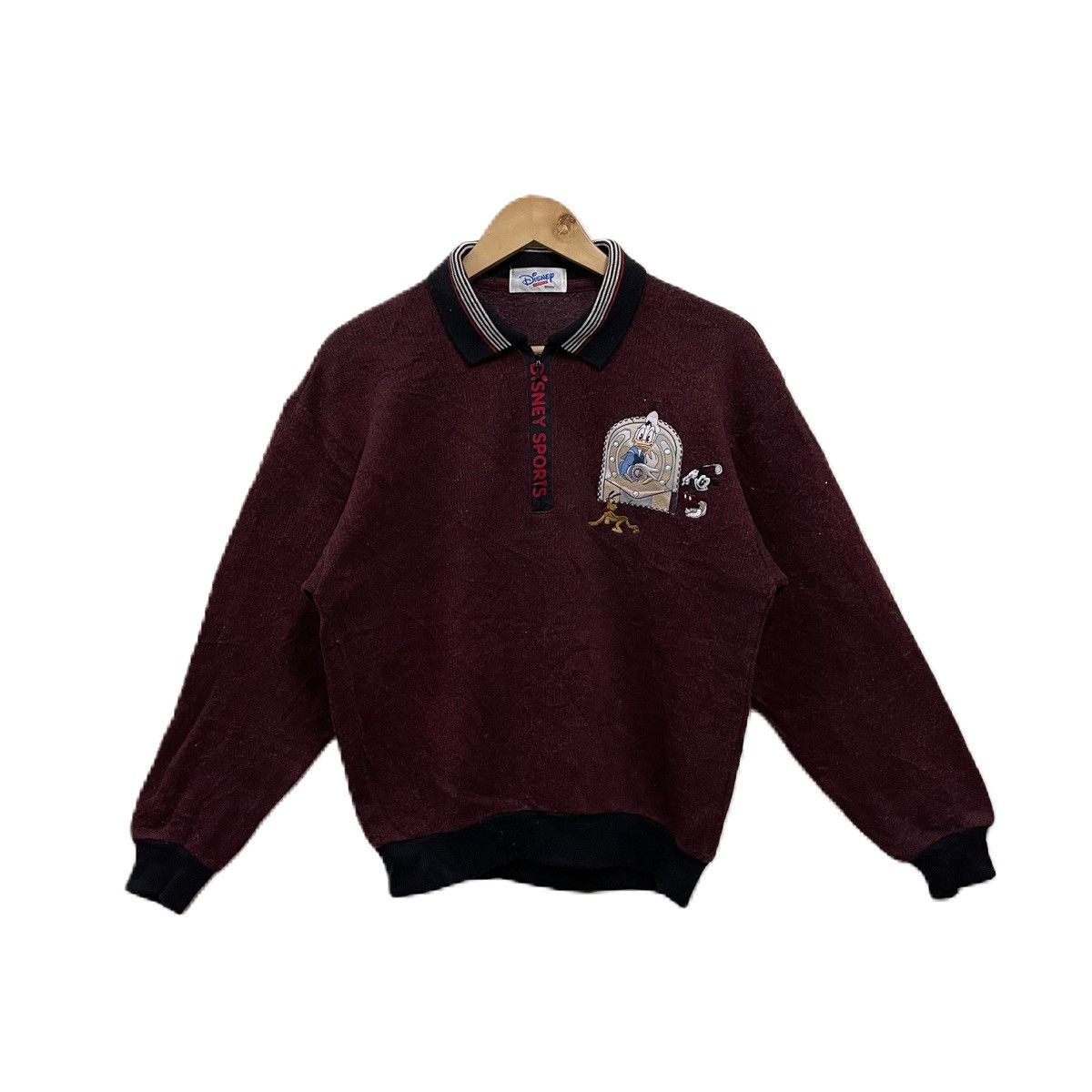 Cartoon Network Vintage 90s Disney sports cartoon sweatshirt half zipper Size US M / EU 48-50 / 2 - 1 Thumbnail