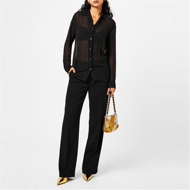 Dries Van Noten o1g2r1mq1024 Pant in Black Size 30" / US 8 / IT 44 - 4 Thumbnail