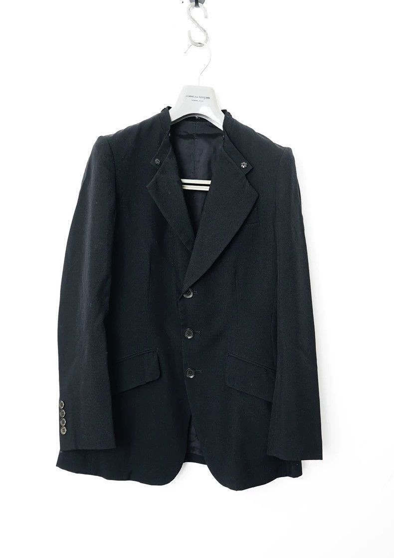 Yohji Yamamoto Yohji Yamamoto Yohji Yamamoto Removable Collar Suit Jacket Size US M / EU 48-50 / 2 - 2 Thumbnail