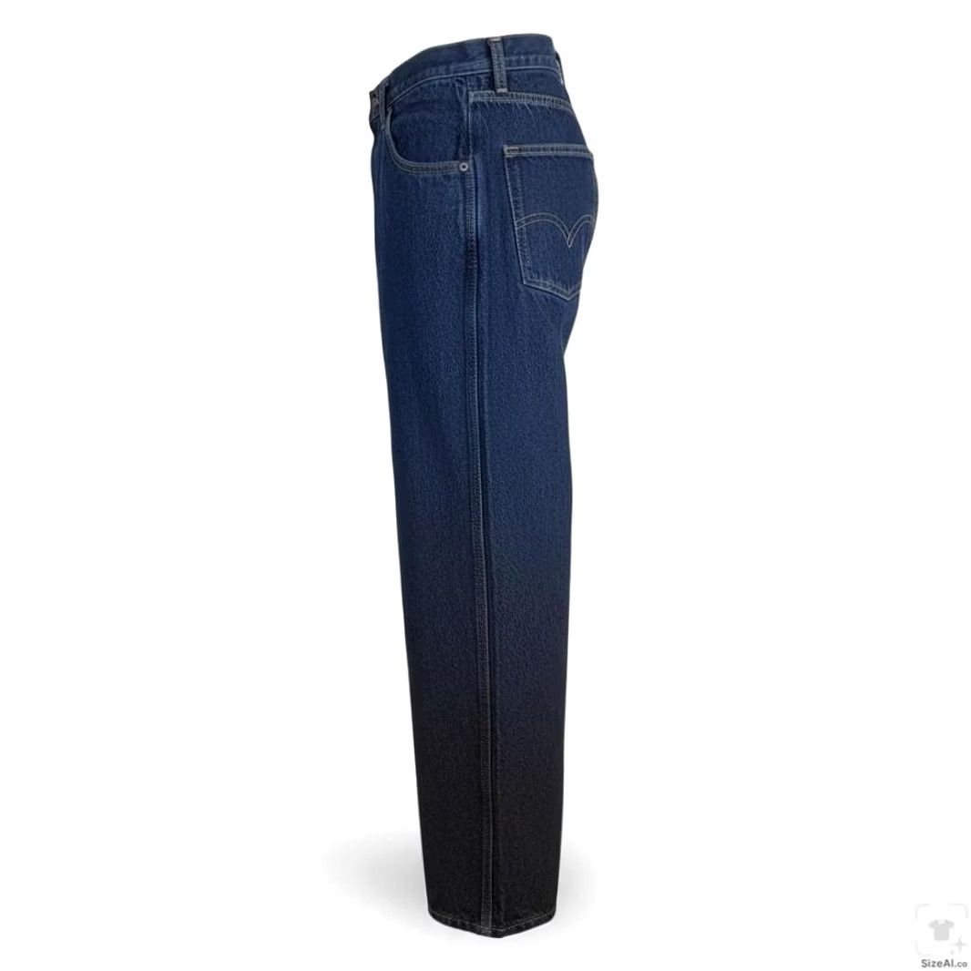 Dickies Dickies Jeans Mens 32x30 Blue Dark Wash Straight Relaxed Zip Fly Denim 5-Pocket Logo USA Modern Casual Jeans Mens Regular Fit Size US 32 / EU 48 - 3 Thumbnail