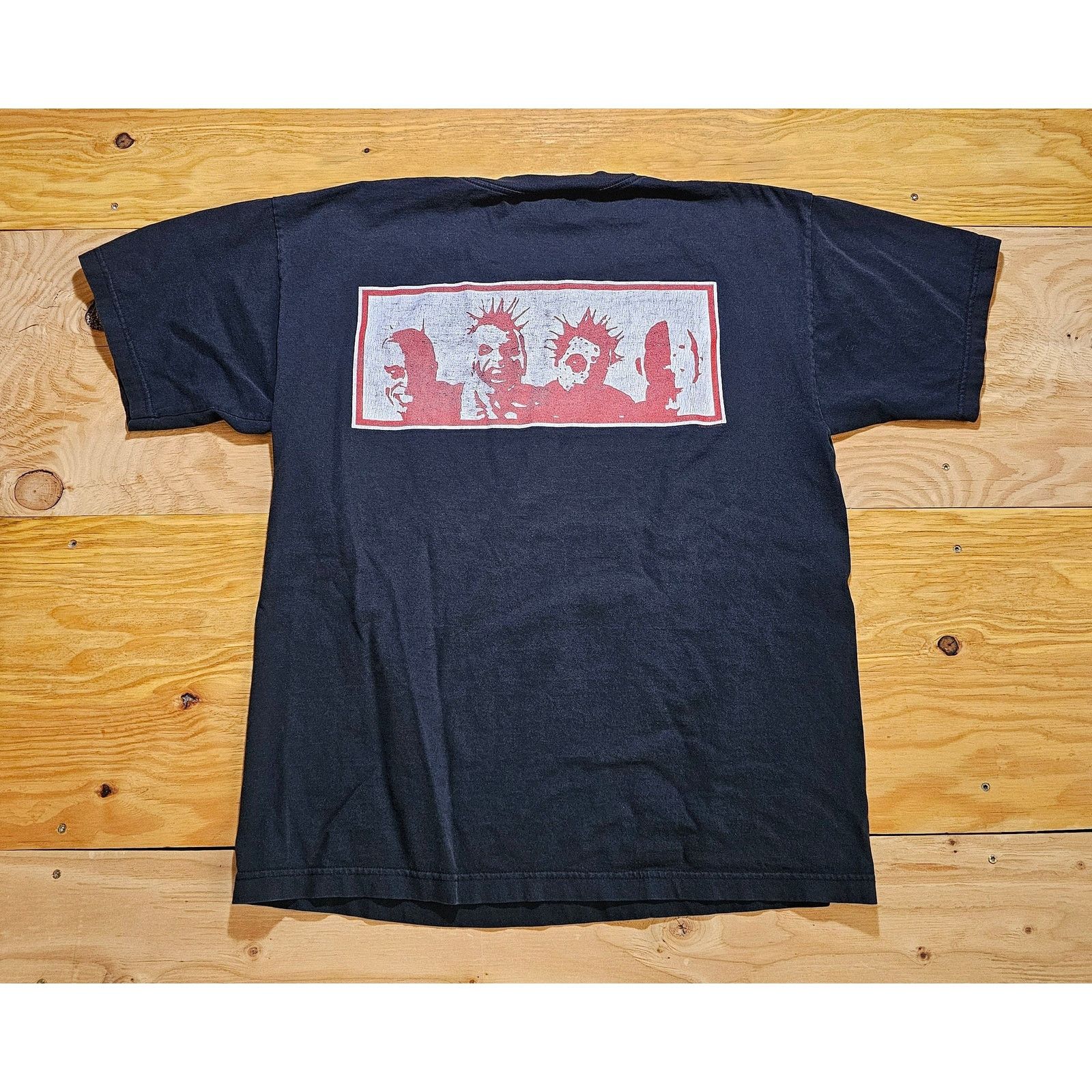 707 Mudvayne Rock Band T-Shirt Double Sided Black Red Sz XL Y2K Size US XL / EU 56 / 4 - 2 Thumbnail