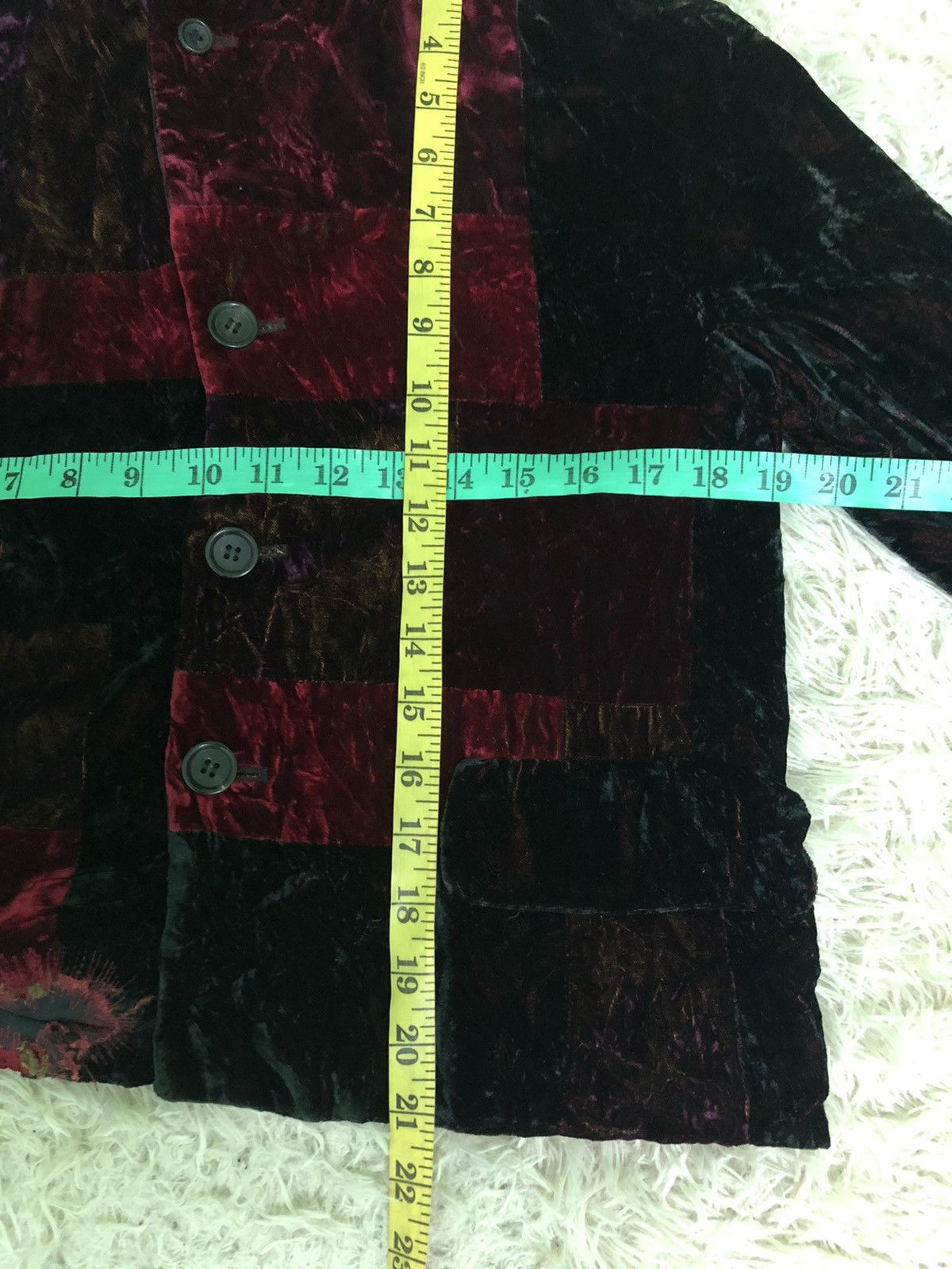 Comme des Garcons Vintage 90’s Comme Des Garçons Velvet Viscose Rayon Jacket Size M / US 6-8 / IT 42-44 - 11 Thumbnail
