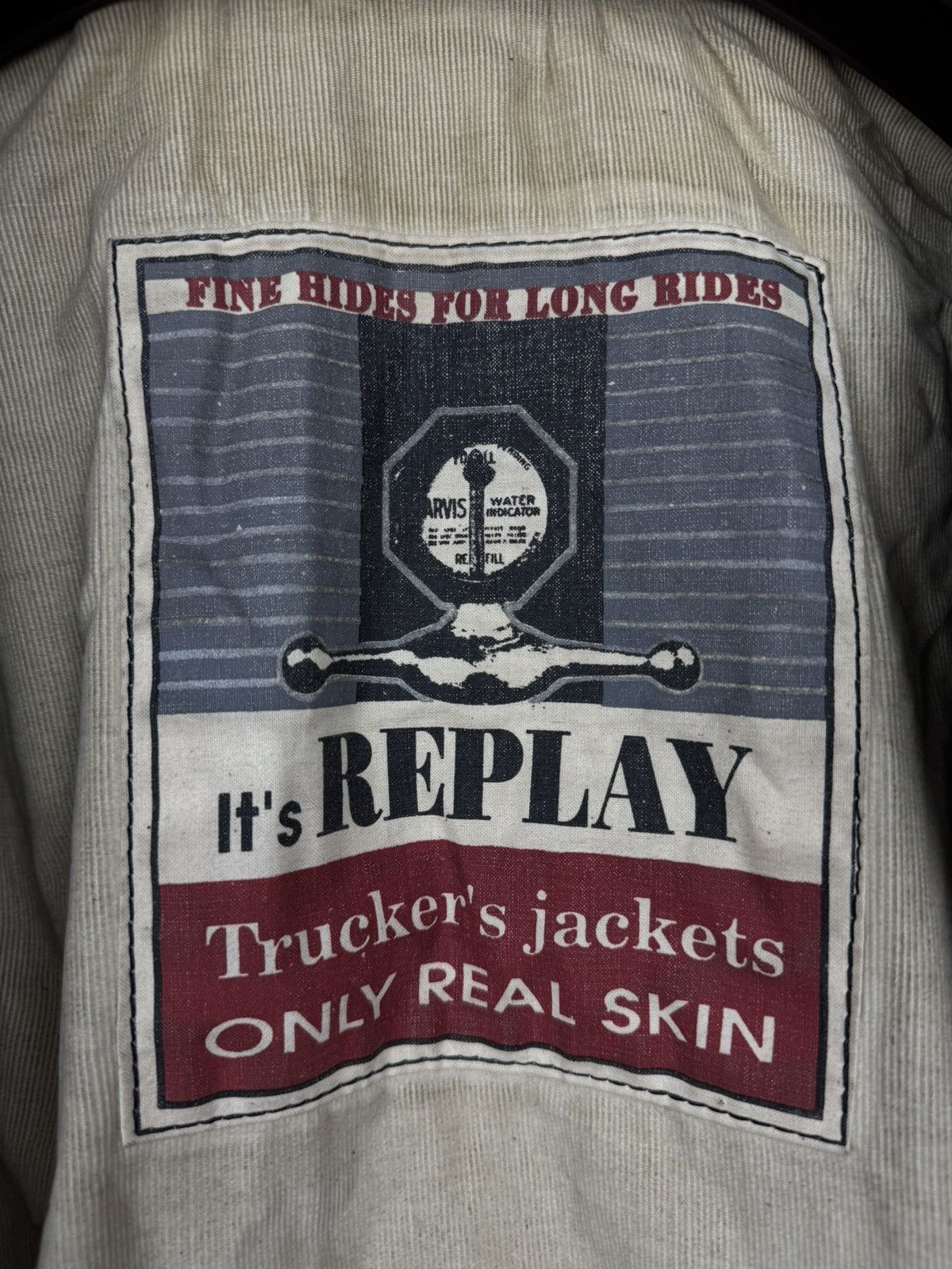Replay Replay vintage black faded leather bomber trucker’s jacket Size US L / EU 52-54 / 3 - 12 Thumbnail
