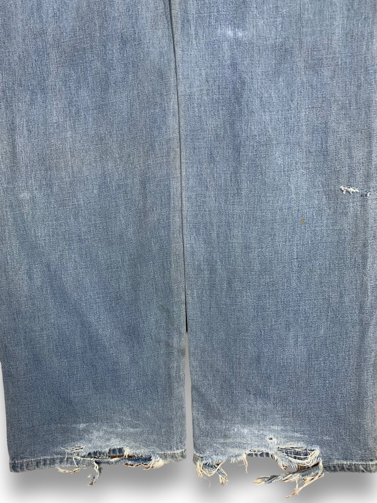 Levi's Vintage 90s Levis Faded Buckle Back Baggy Distressed Jeans Size US 34 / EU 50 - 17 Thumbnail