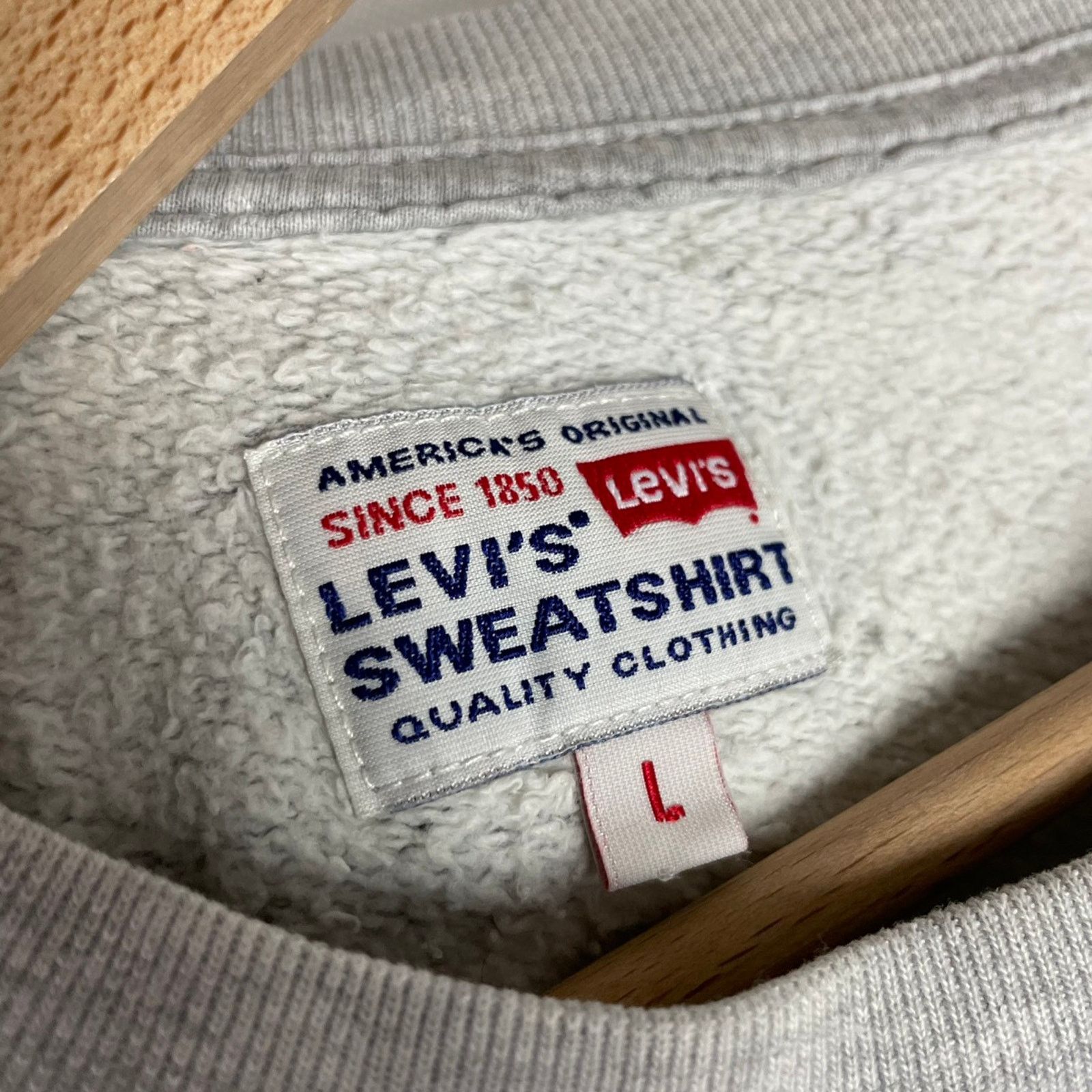 Levi's LEVI’S CREWNECK SWEATSHIRT VINTAGE COLOUR GREY SIZE L 90S Size US L / EU 52-54 / 3 - 7 Thumbnail