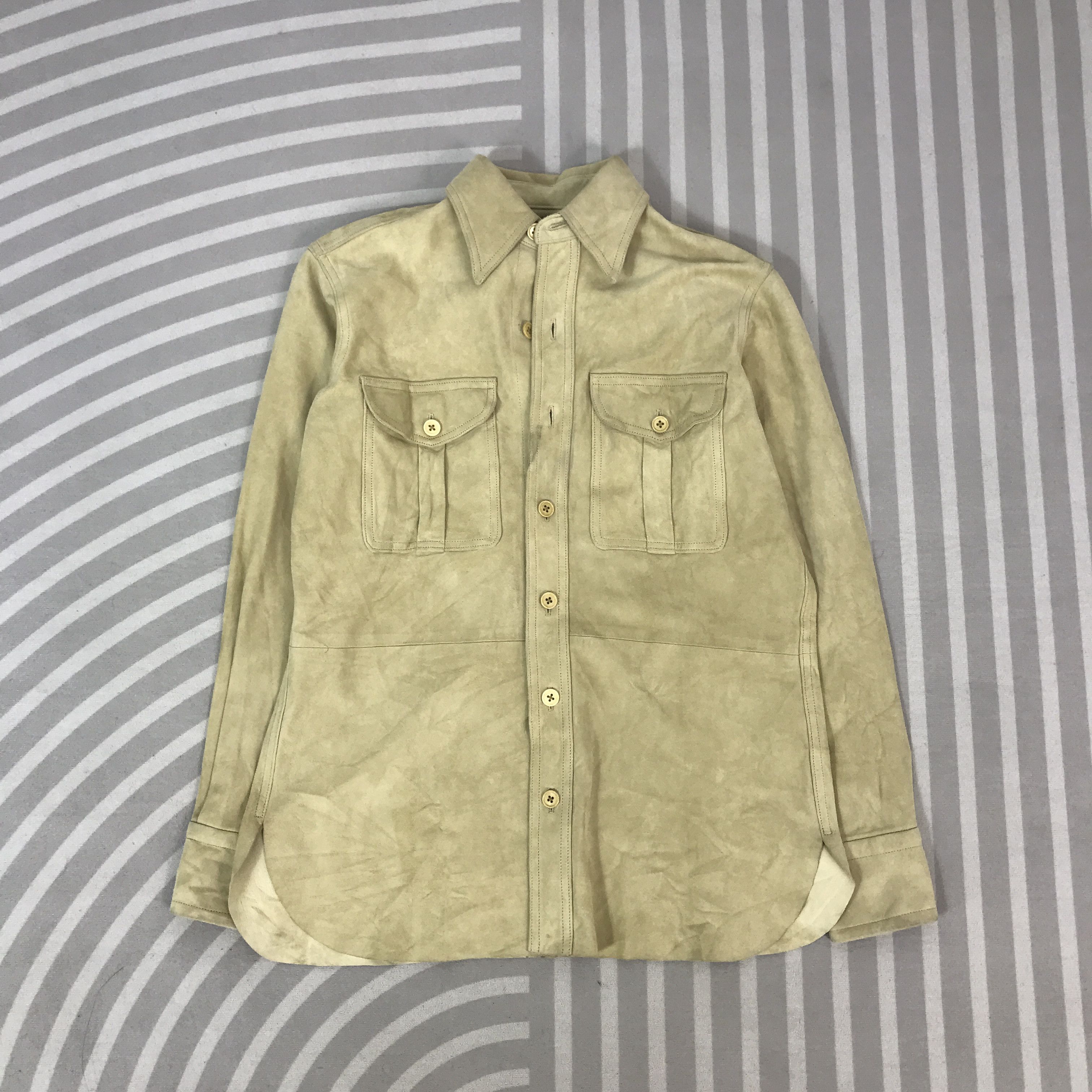 Ralph Lauren Vintage Ralph Lauren Leather polo shirt Size S / US 4 / IT 40 - 1 Thumbnail