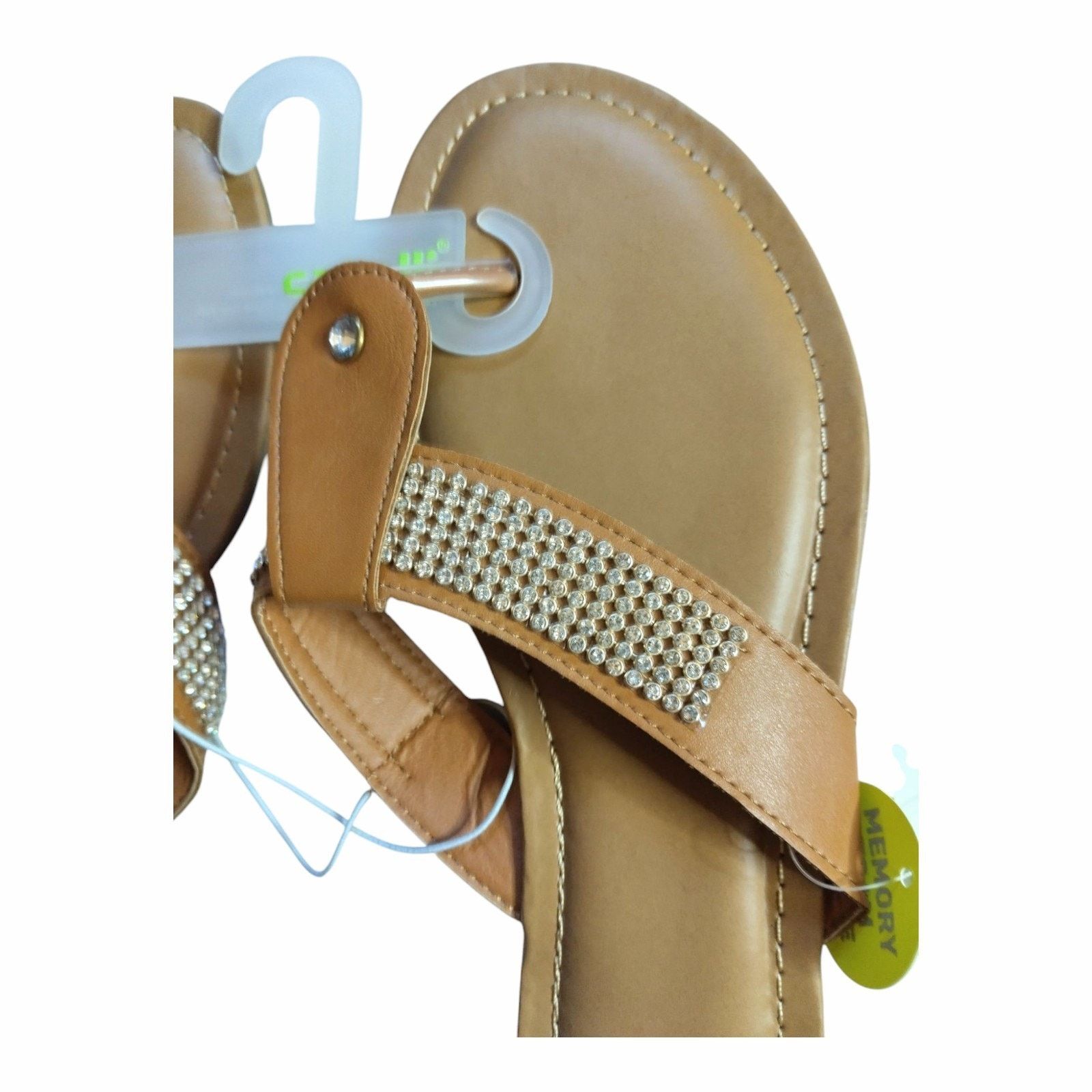 Other Capelli NY Memory Foam Rhinestone Flat Sandals Size 9 Size US 9 / IT 39 - 5 Thumbnail