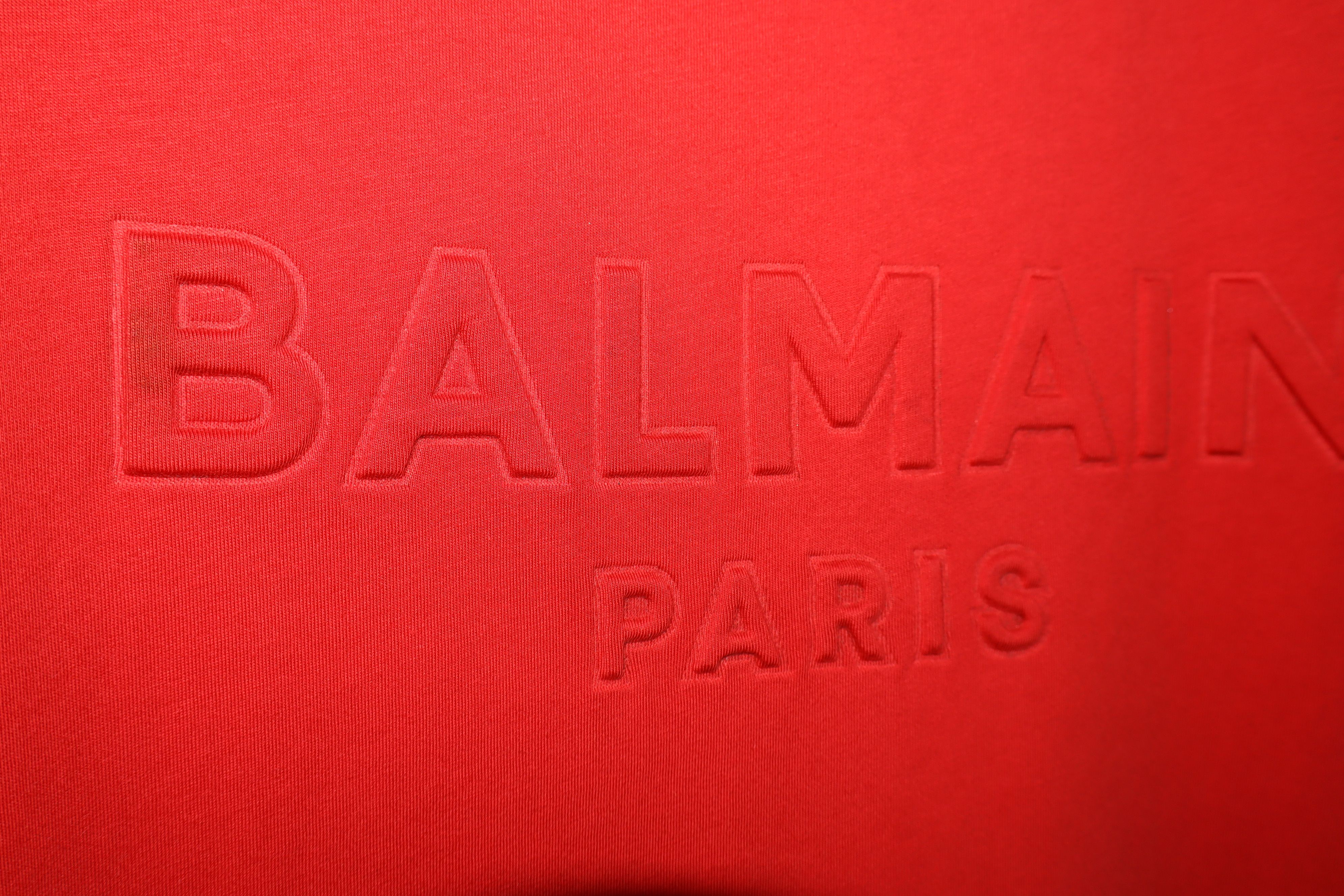 Balmain Embossed logo print t-shirt Size US M / EU 48-50 / 2 - 2 Thumbnail