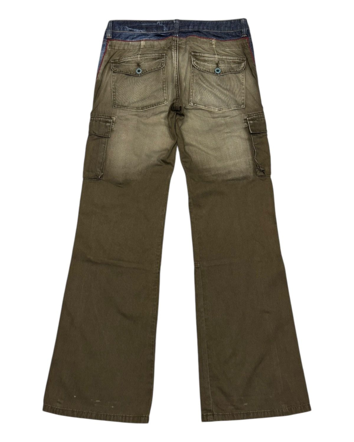 General Research 🔥RARE VINTAGE JAPANESE CAMEL ROAD HYBRID CARGO FLARED JEANS Size US 32 / EU 48 - 9 Thumbnail