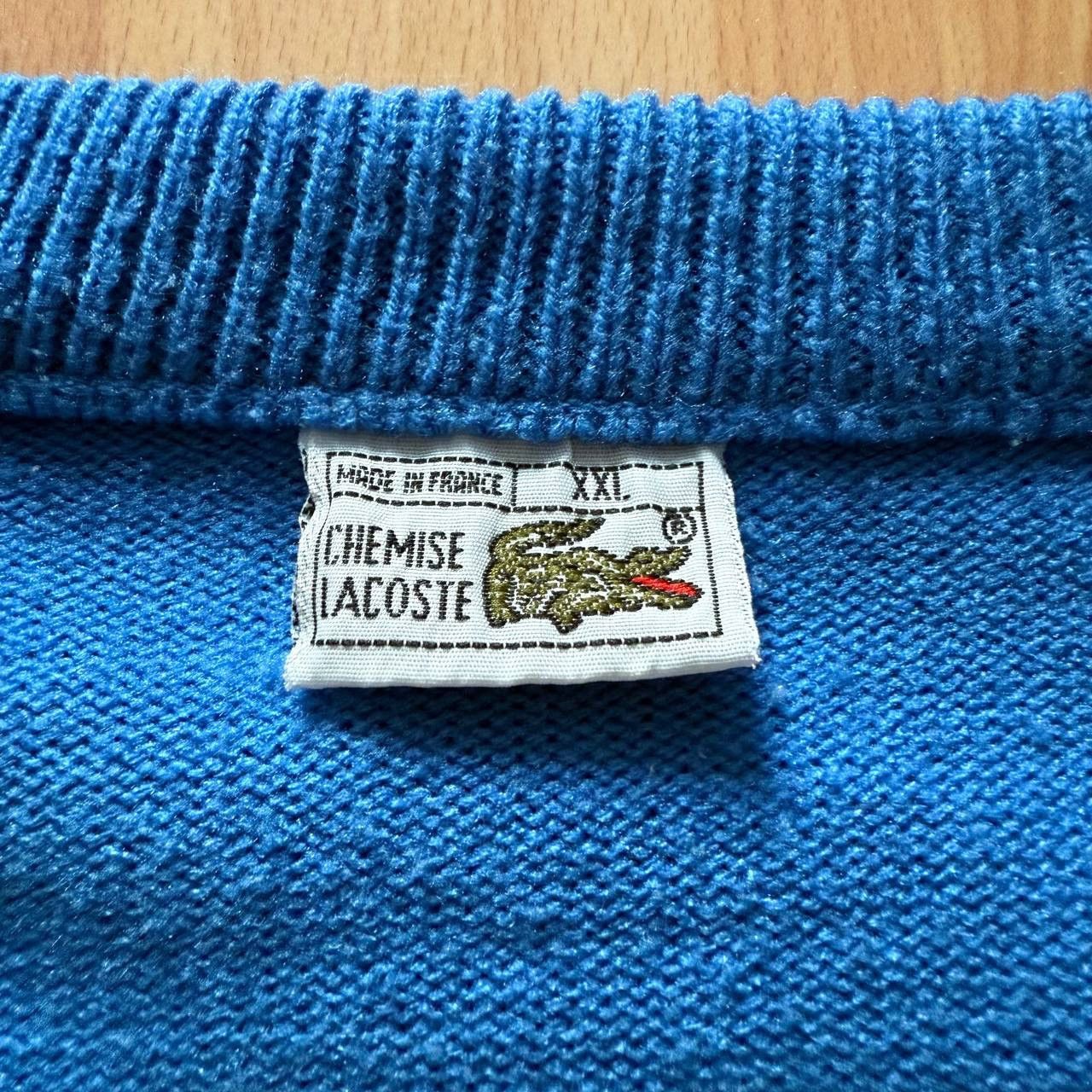 Lacoste Lacoste Chemise Sweater, Knit Vintage 80s Size US XL / EU 56 / 4 - 5 Thumbnail