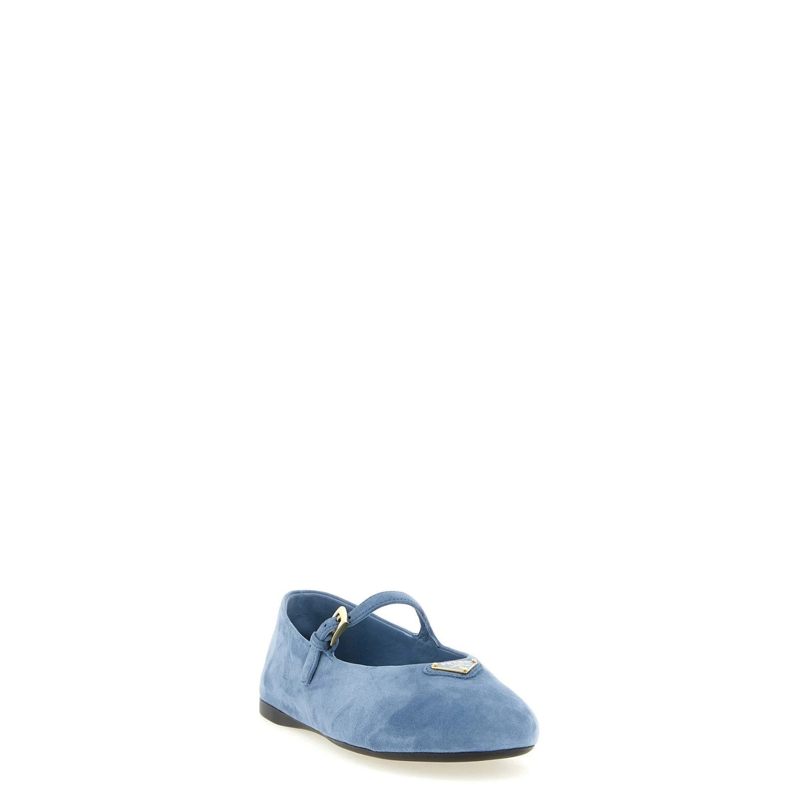Prada PRADA $1070 Astral Blue Suede Ballerinas New & Authentic (Wo Size US 9 / IT 39 - 2 Thumbnail