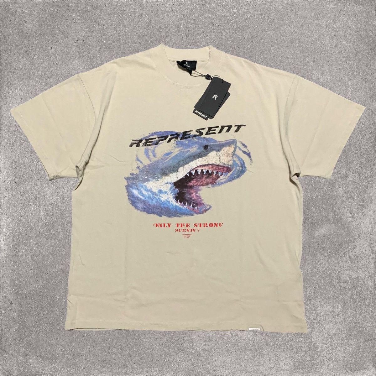 Represent Clo. Represent Medium Only The Strong Survive Vintage White Tee Size US M / EU 48-50 / 2 - 1 Thumbnail
