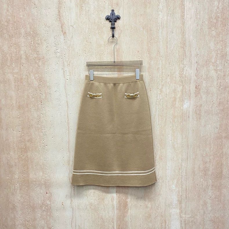 Gucci Gucci Popular khaki horse buckle skirt 2505-Nextarrow Size 42" / US 20 - 1 Thumbnail
