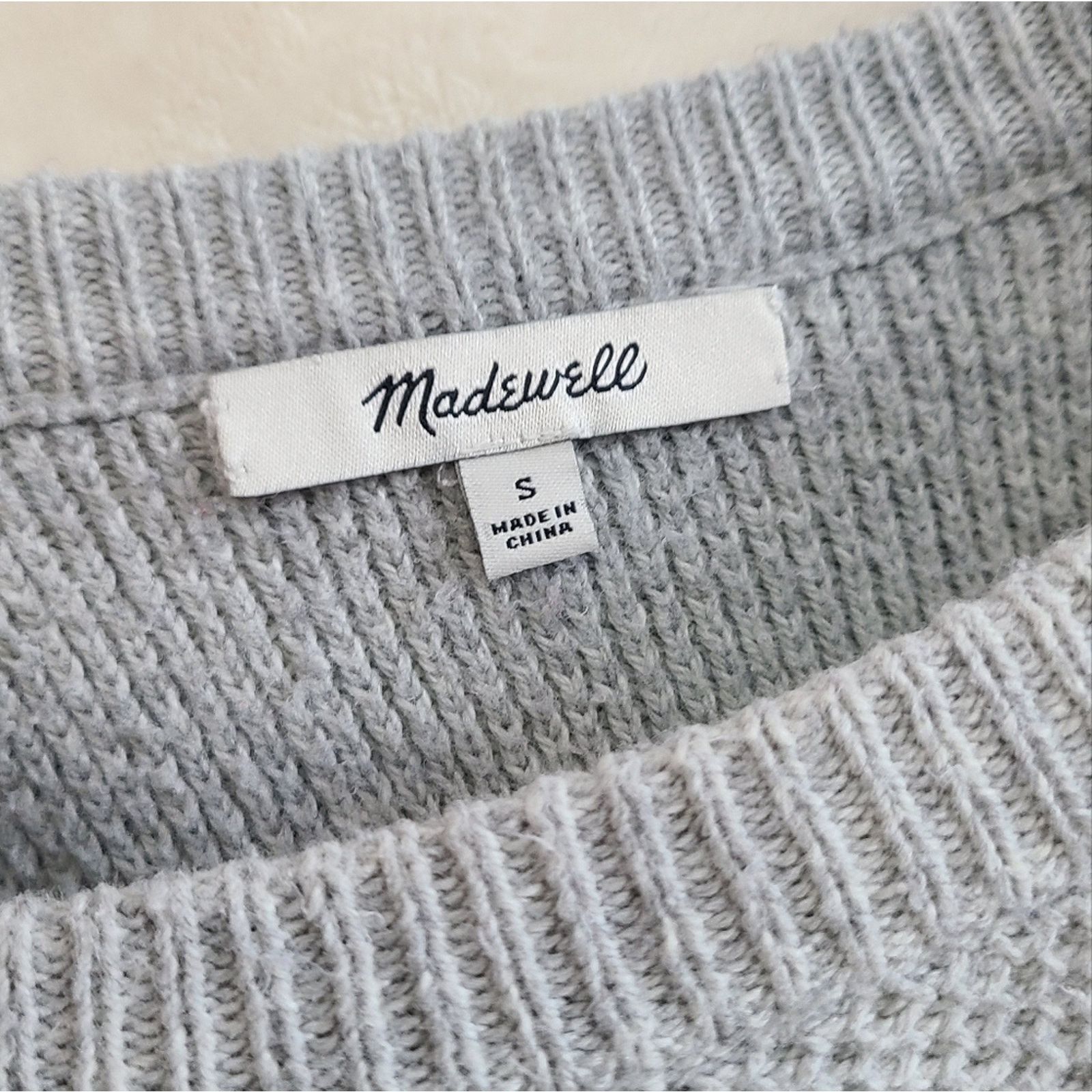 Madewell Madewell Women's Gray Crew Neck Sweater Size S Size S / US 4 / IT 40 - 4 Thumbnail