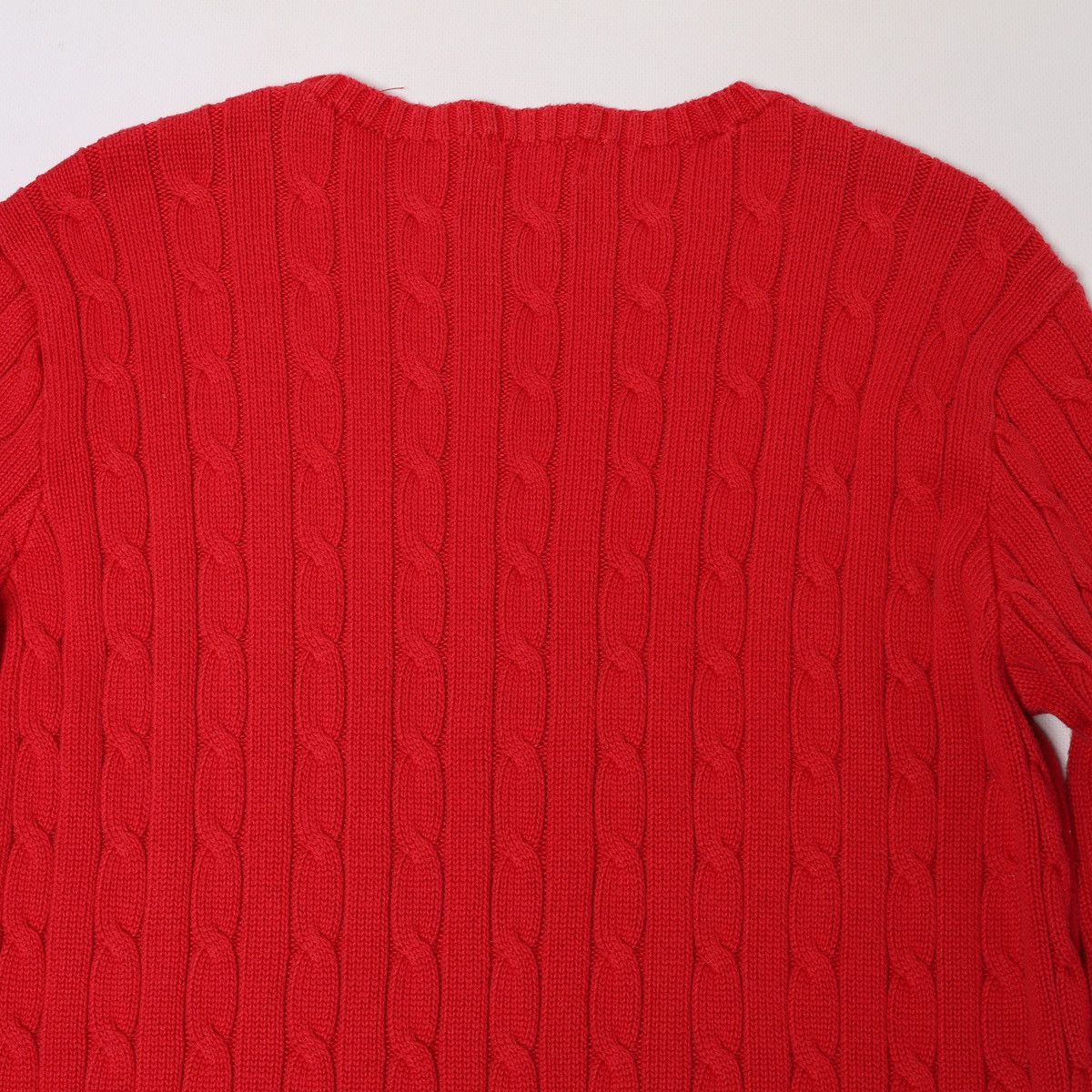 Polo Ralph Lauren Polo Ralph Lauren Red Cable Knit Sweater Size XL / US 12-14 / IT 48-50 - 9 Thumbnail