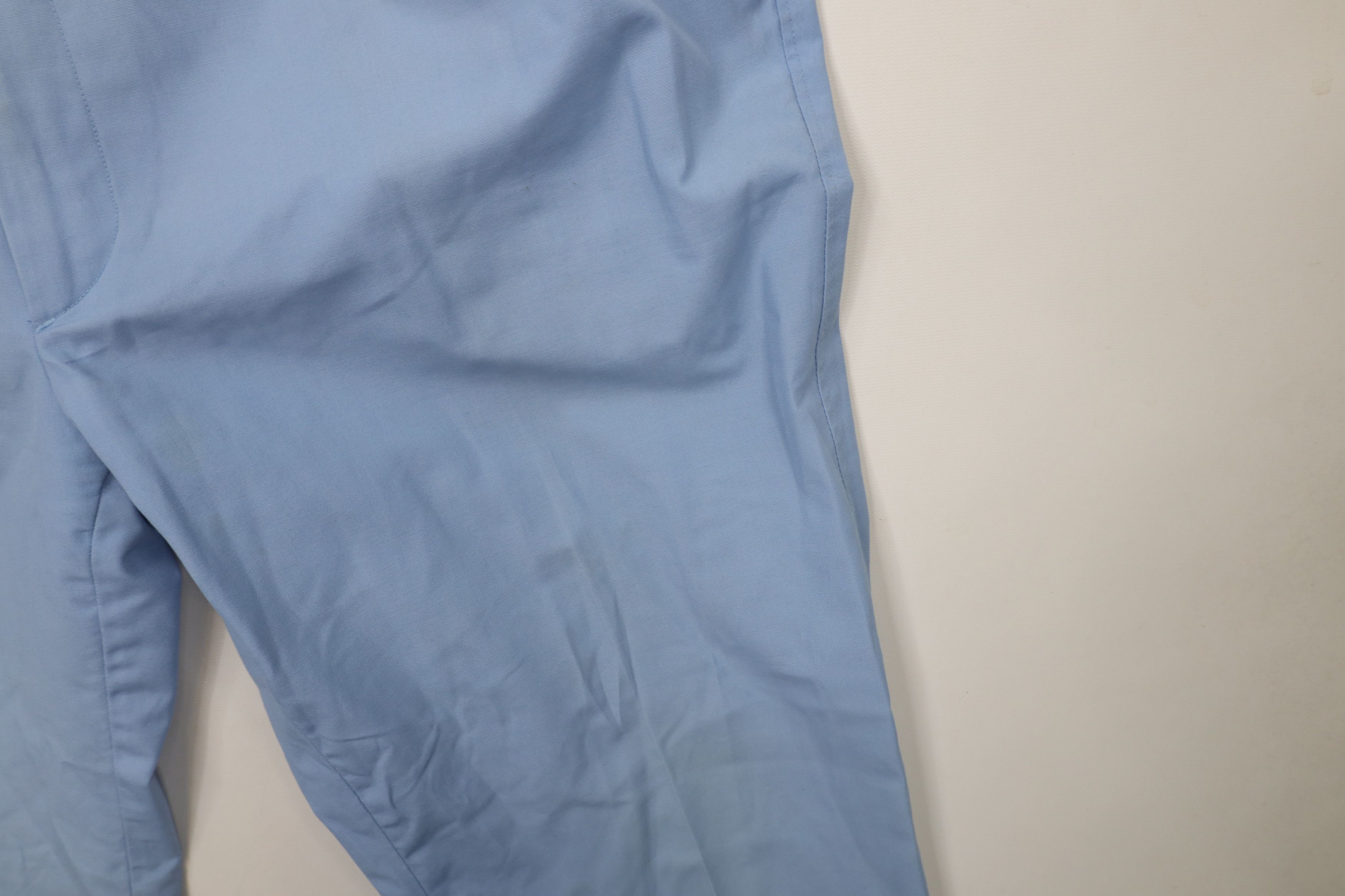 Vintage Vintage 70s Streetwear Flared Wide Leg Chino Pants Blue Size US 36 / EU 52 - 8 Thumbnail