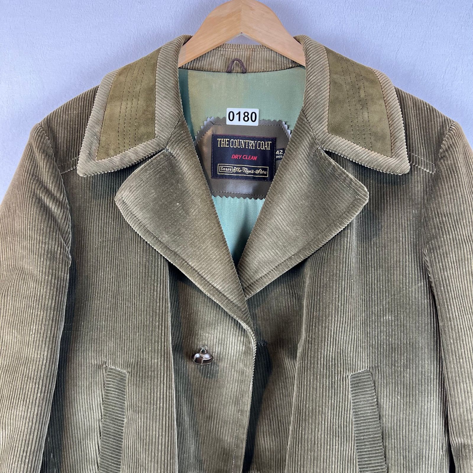 Sears VTG 1970s Sears The Country Coat Men 42 Reg Corduroy Jacket Size US M / EU 48-50 / 2 - 10 Thumbnail