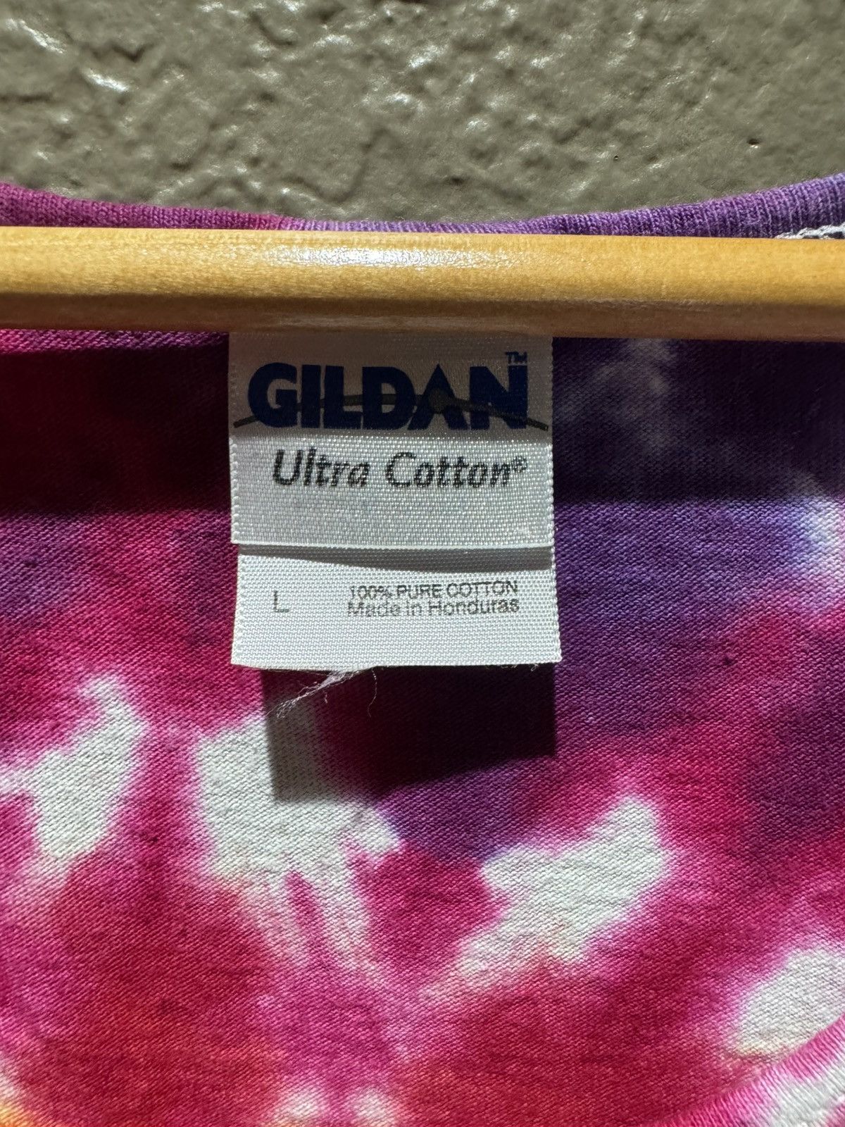 Vintage Vintage Tie Dye Gildan Tank Top Pink Blue Yellow Rainbow Size US L / EU 52-54 / 3 - 2 Thumbnail