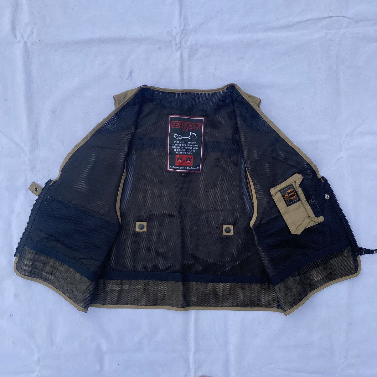 Hunter × Japanese Brand × Vintage SeaWolf Hunters Fishing Angler’s Gear Multi Pocket Vest Size US XXL / EU 58 / 5 - 13 Thumbnail