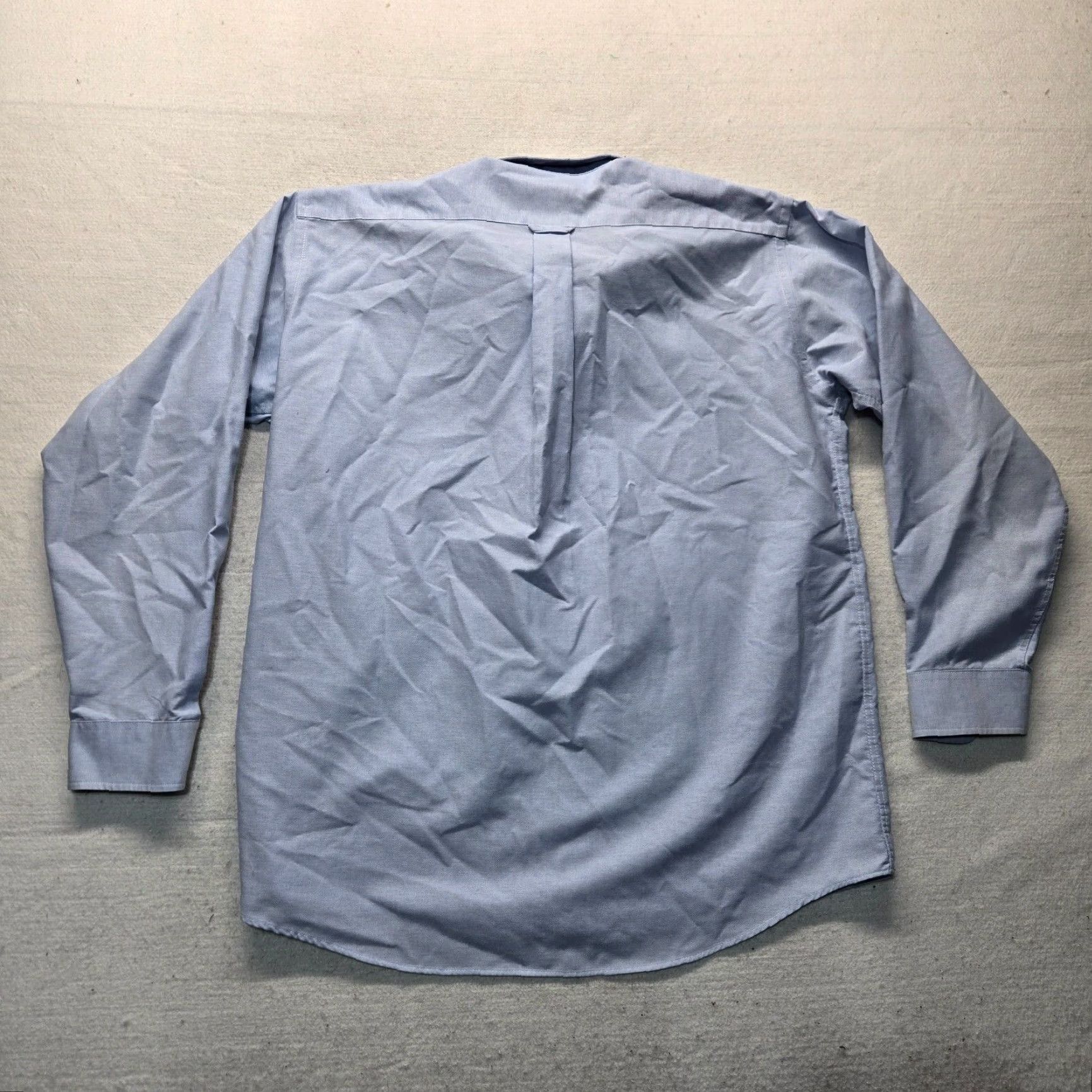 Stafford Stafford Shirt Men’s Size 17.5 36 Solid Blue Button-Up Long Sleeve Collared Casual All Seasons Designed Outdoor Pattern: Solid Size US XL / EU 56 / 4 - 6 Thumbnail